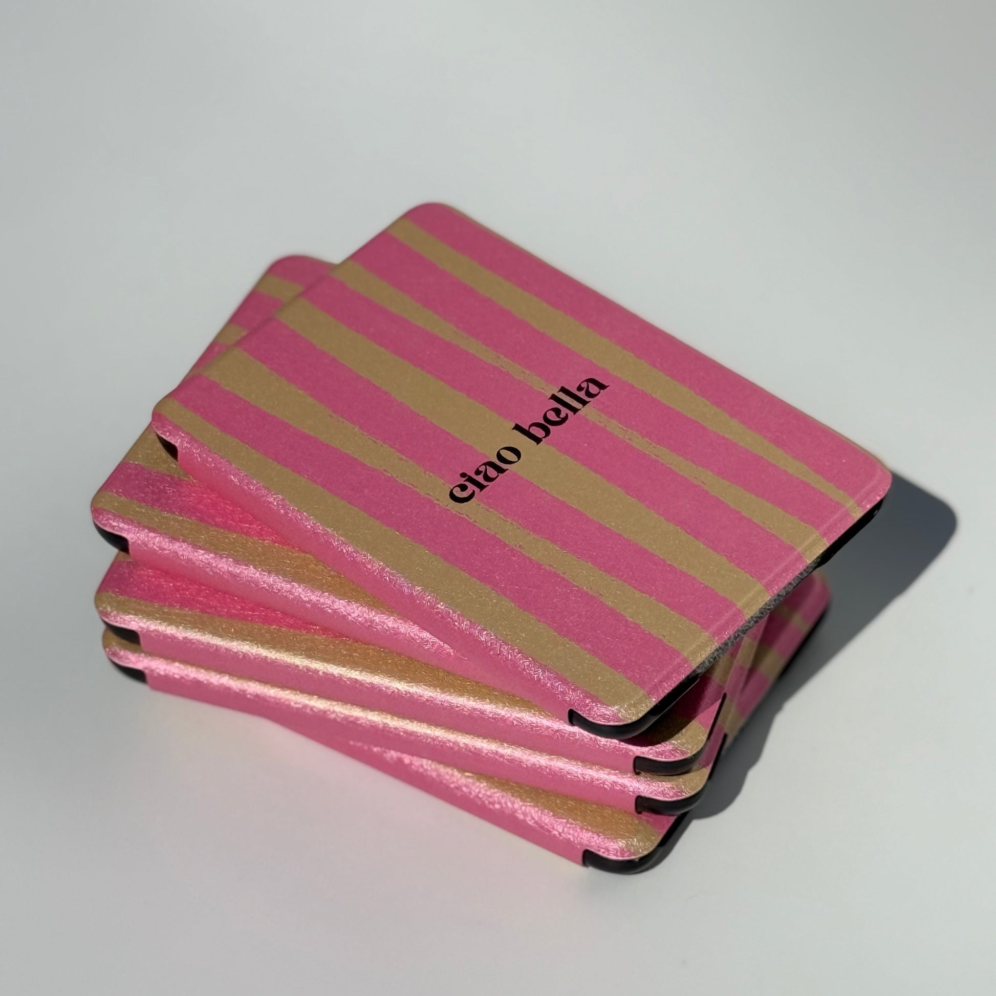 CIAO BELLA KINDLE CASE with pink and green design