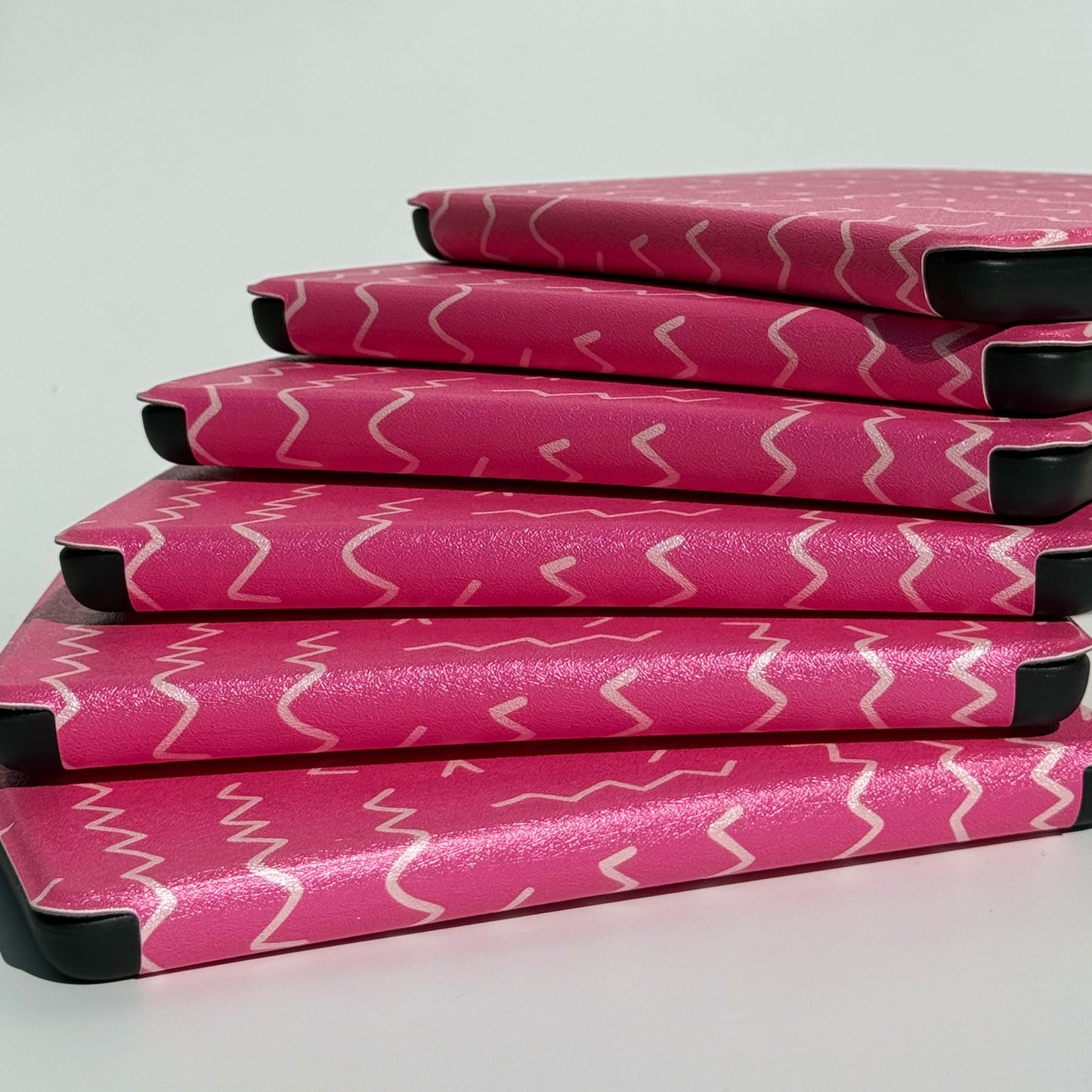 Waterproof kindle case with pink detail and magnet back