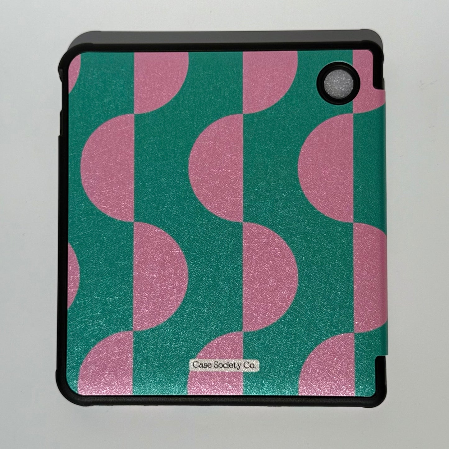 Pink and green kobo case with cute design for stylish reading