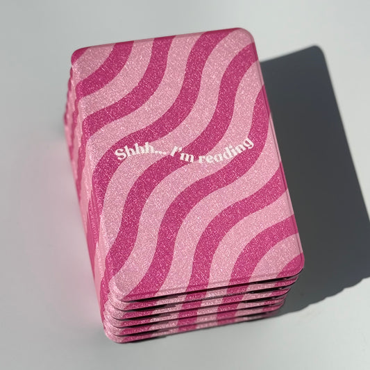 Shhh I’m reading kindle cases with pink design for paperwhite