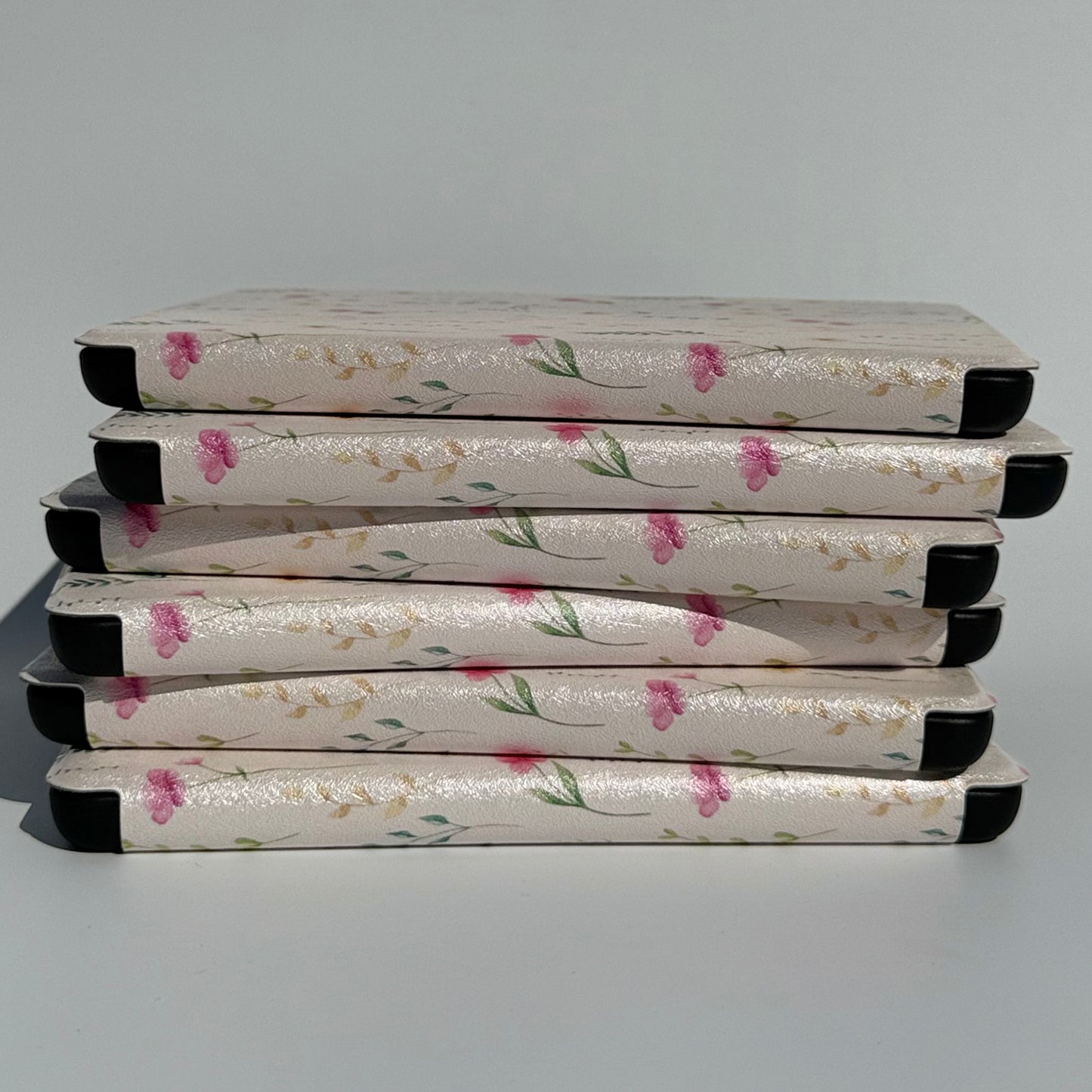 Spring Court Kindle Case with floral pattern and white base