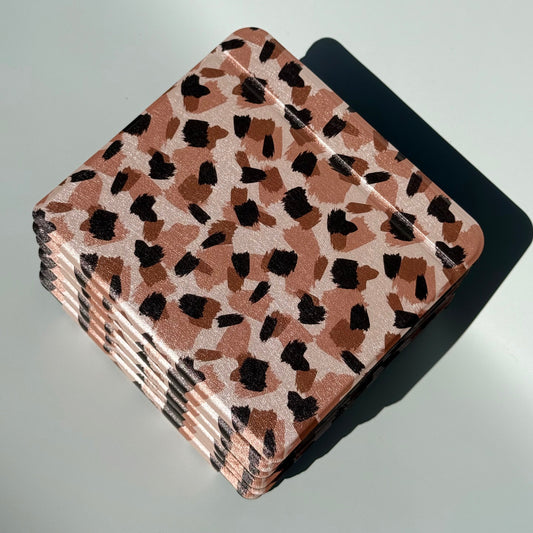 Cute Wild Words leopard print Kobo case, Kobo Clara and Libra