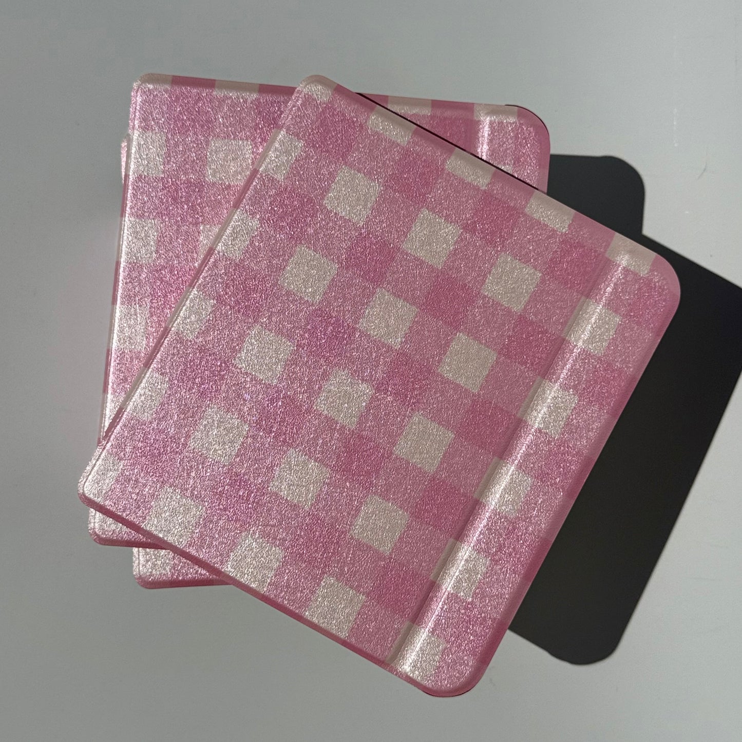 pink checkered kobo libra case for e-readers worldwide