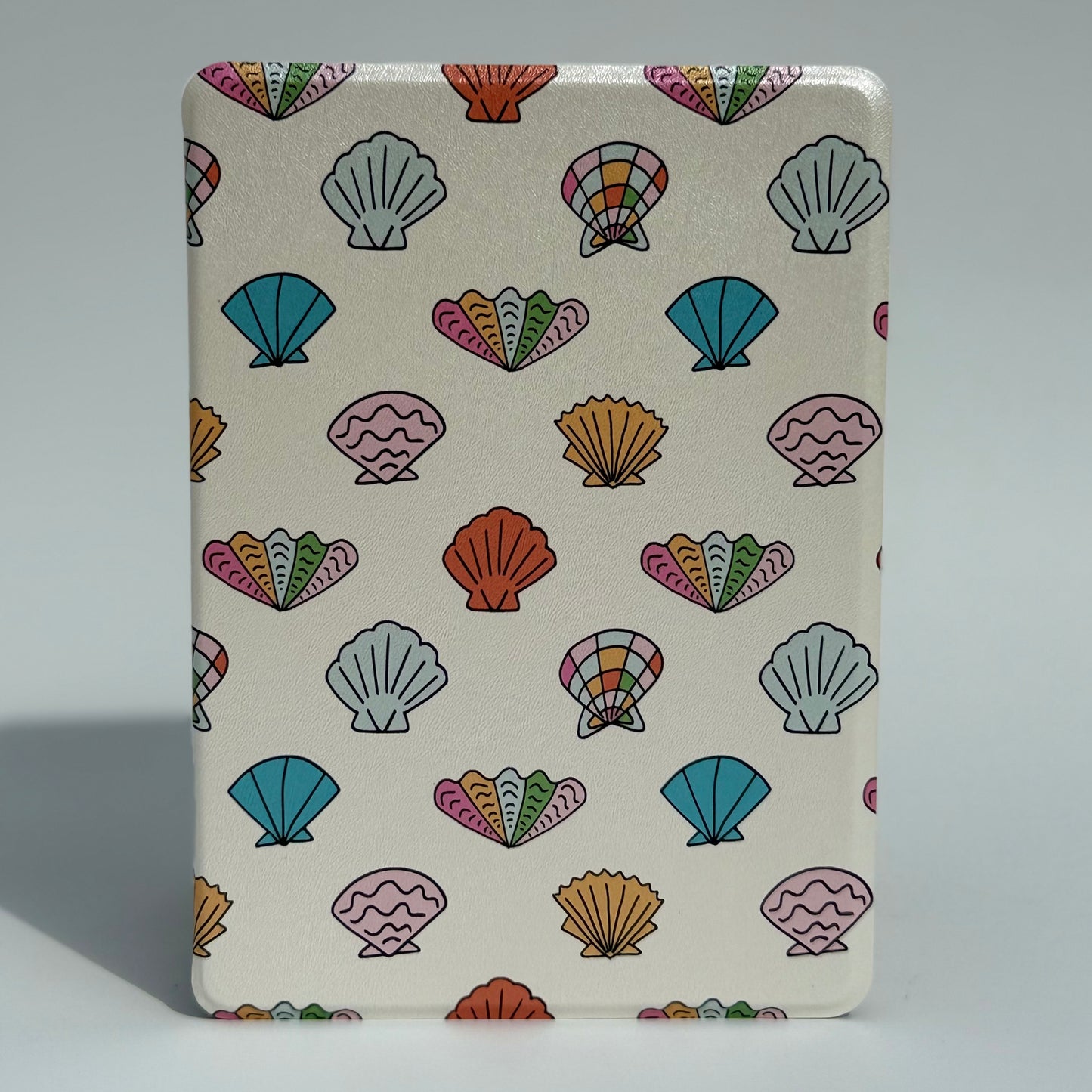 pastel shell kindle case single image on white background