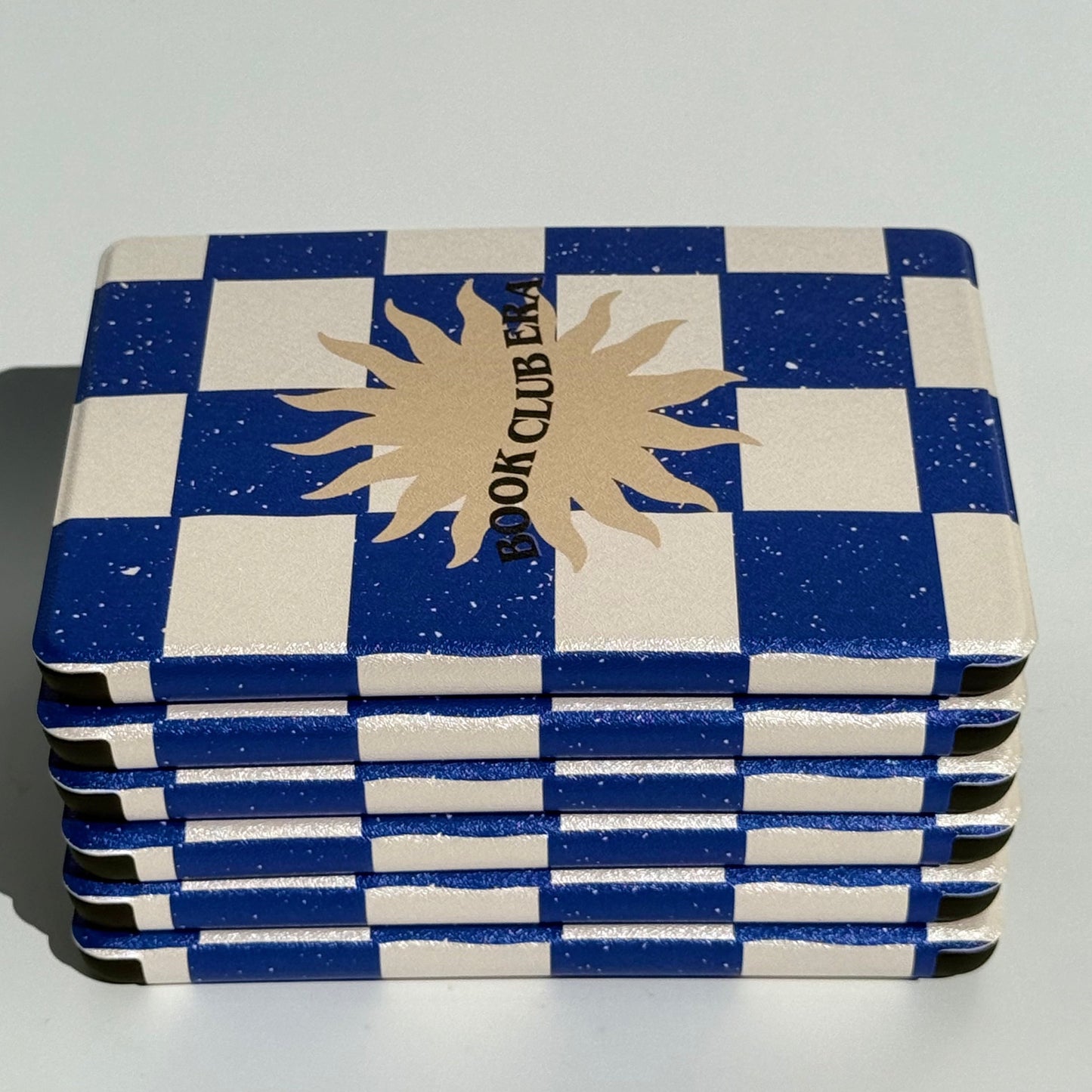 Book Club Era navy check Kindle cases, Case Society Australia