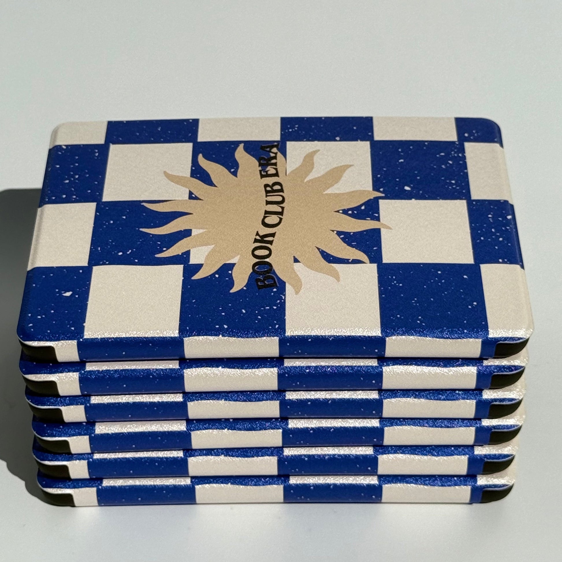 Book Club Era navy check Kindle cases, Case Society Australia
