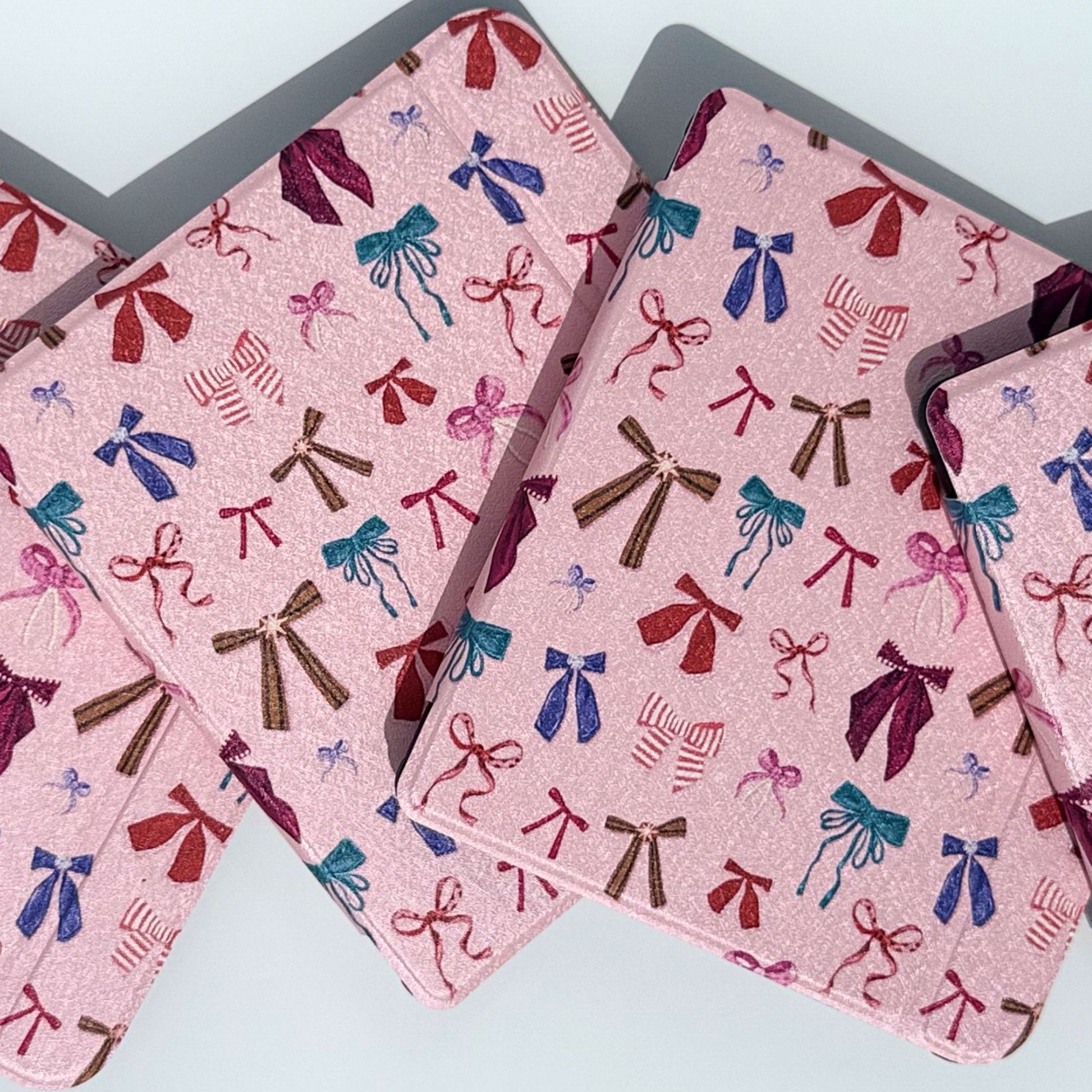 Feminine bow print Kobo Libra case slim protective folio ebook reader cover