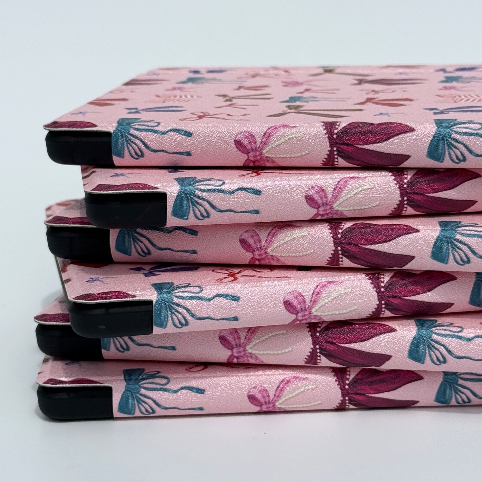 Protective folio Kobo Libra case feminine bow print reader cover
