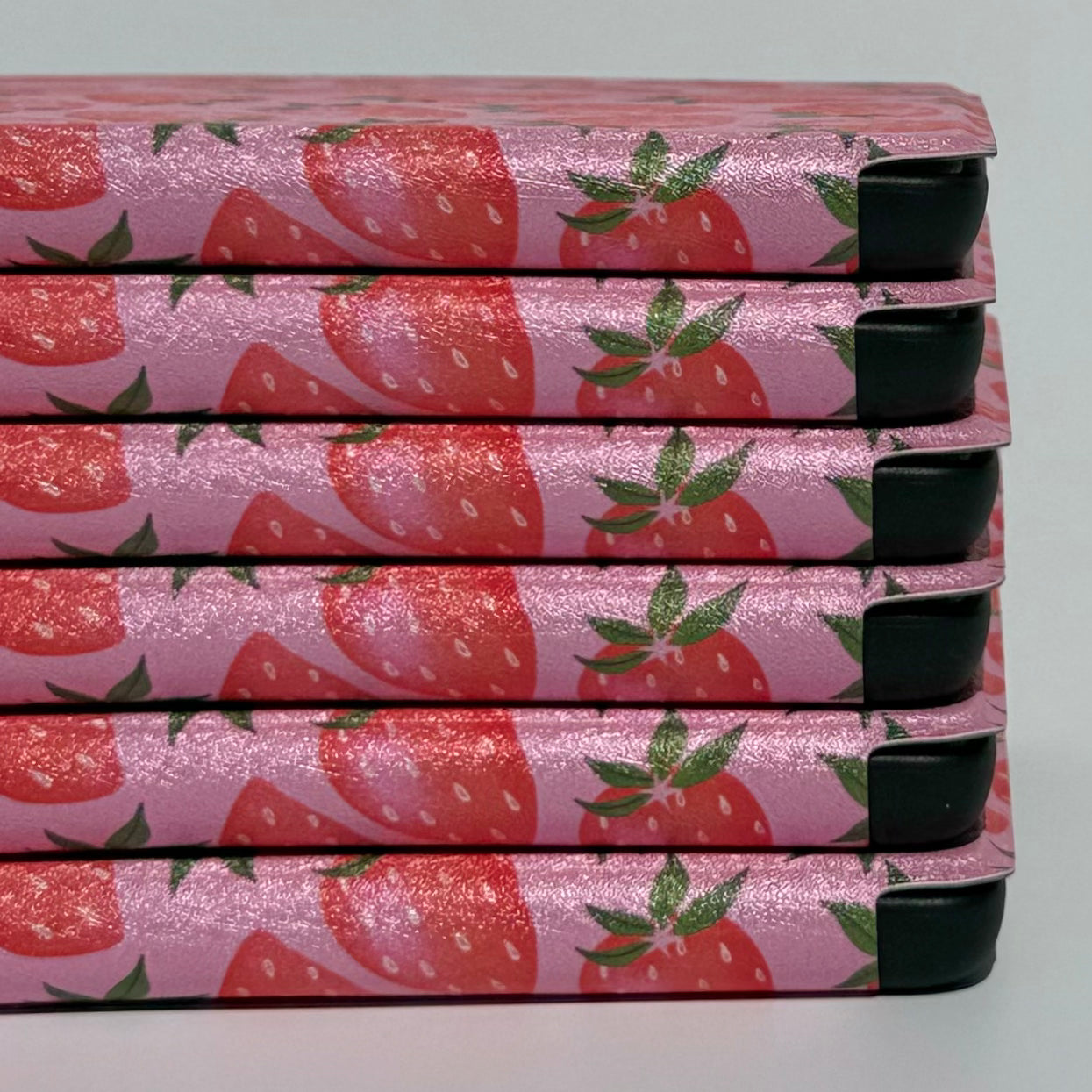 Ereader cover with strawberry pattern with durable shell for paperwhite