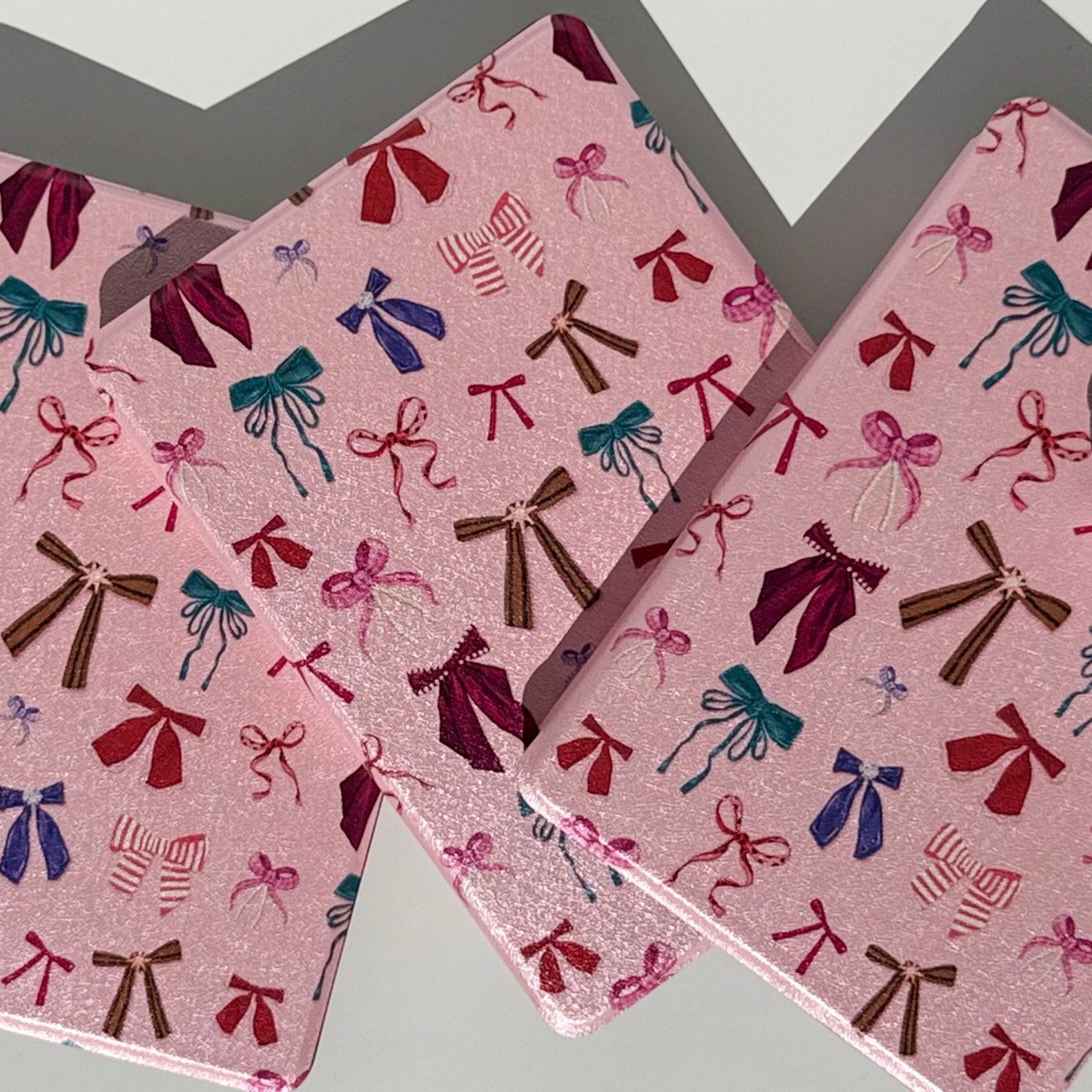 Bound In Bows Kindle case, blush pink with coquette bows — aesthetic bow Kindle cover