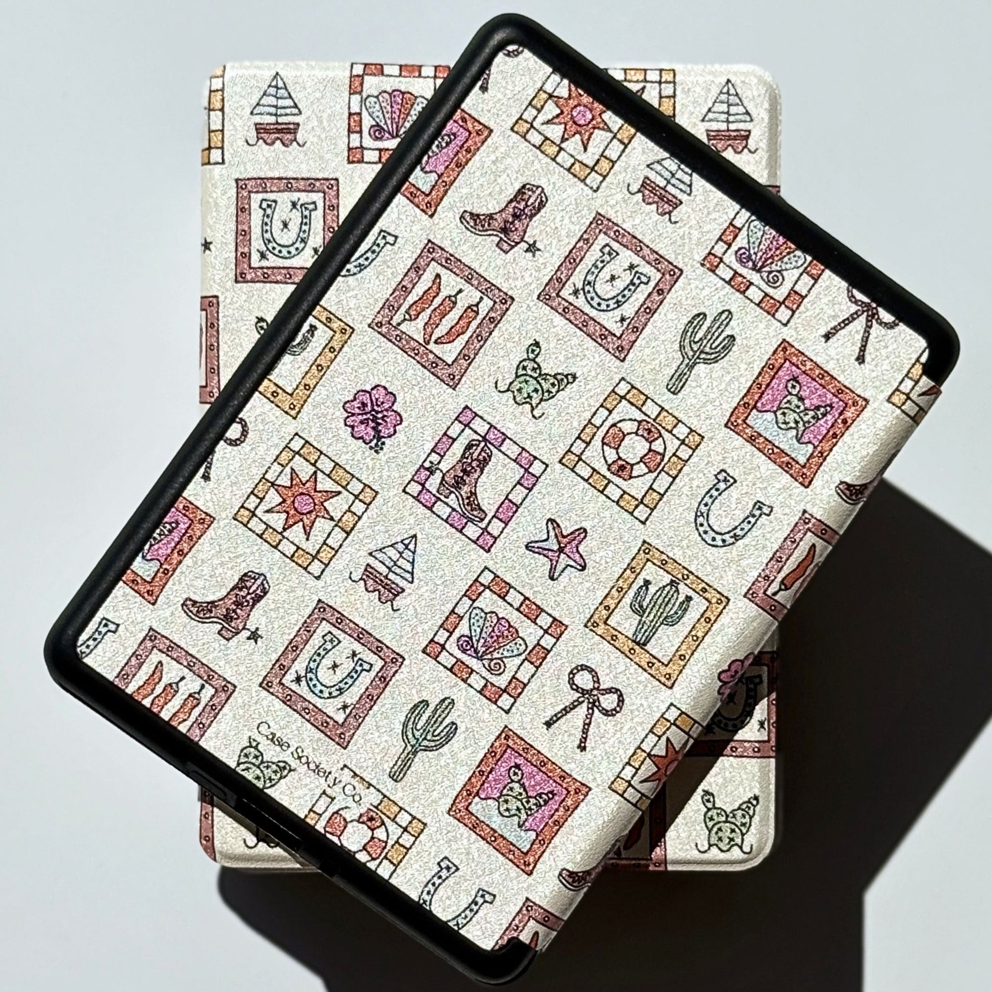 Cute western aesthetic Kindle case for readers