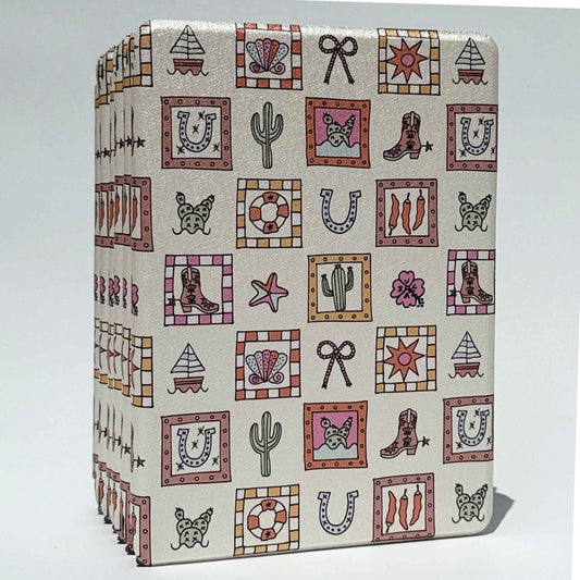 Coastal Cowgirl Kindle case with western pattern design