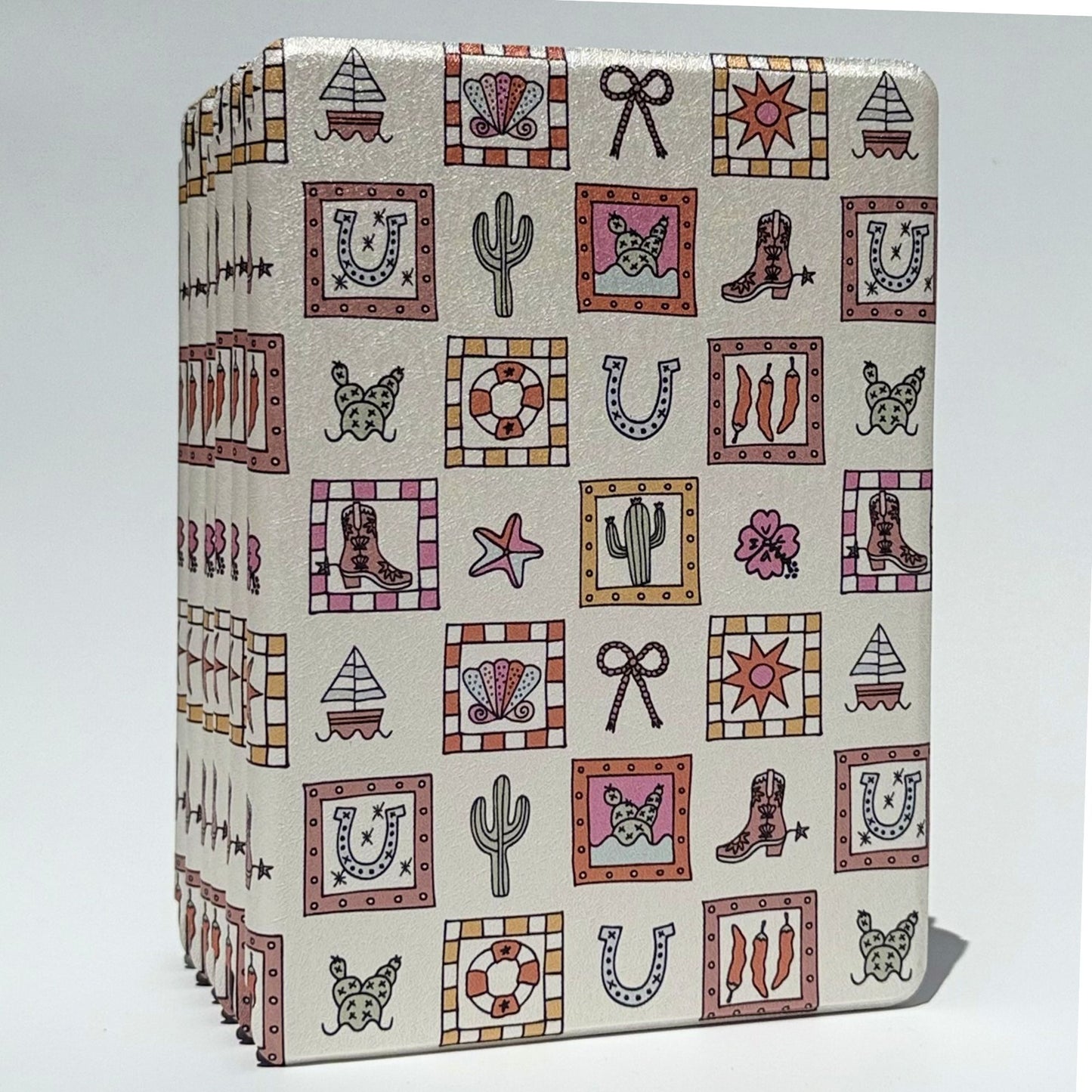 Coastal Cowgirl Kindle case with western pattern design