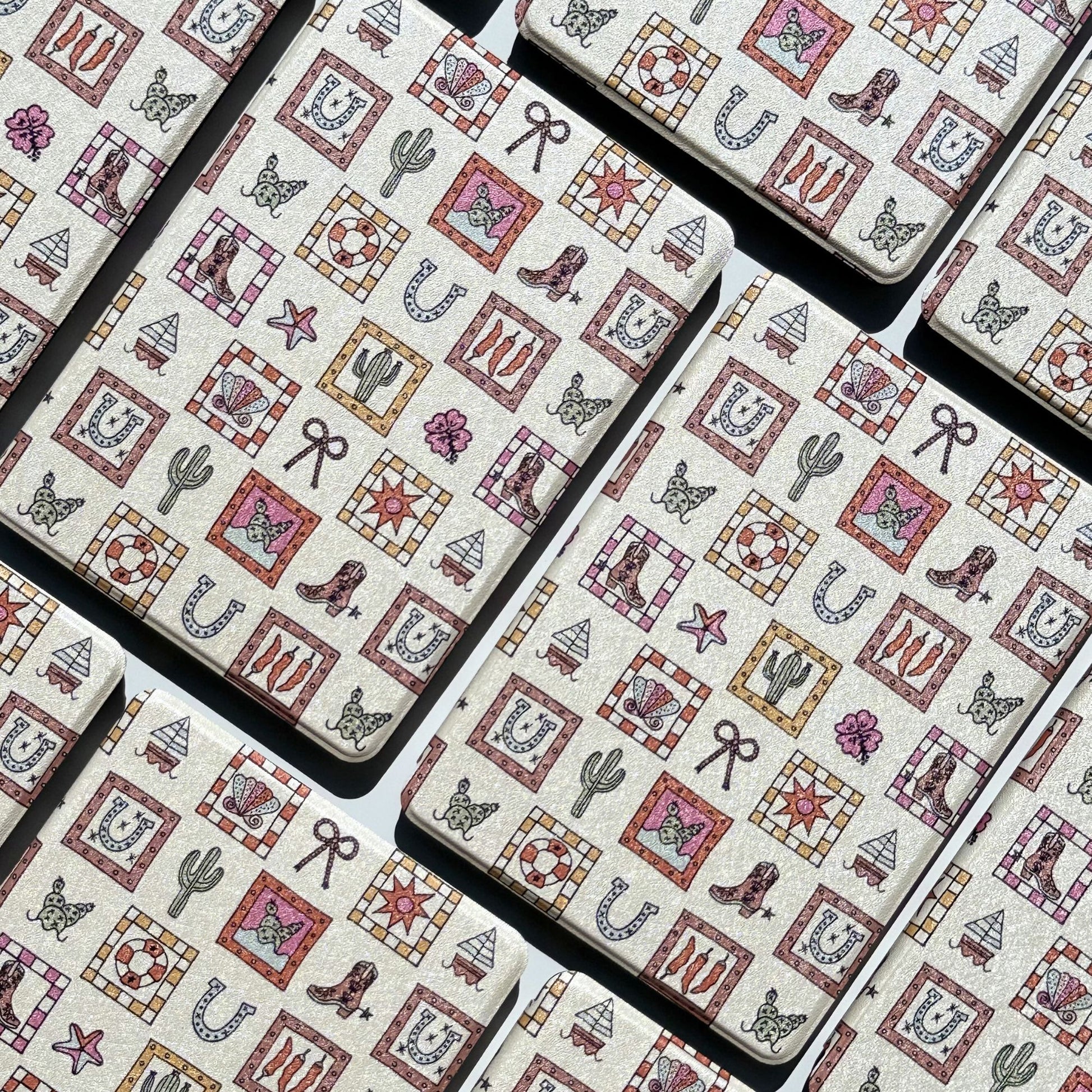 Coastal Cowgirl design Kindle case for book lovers