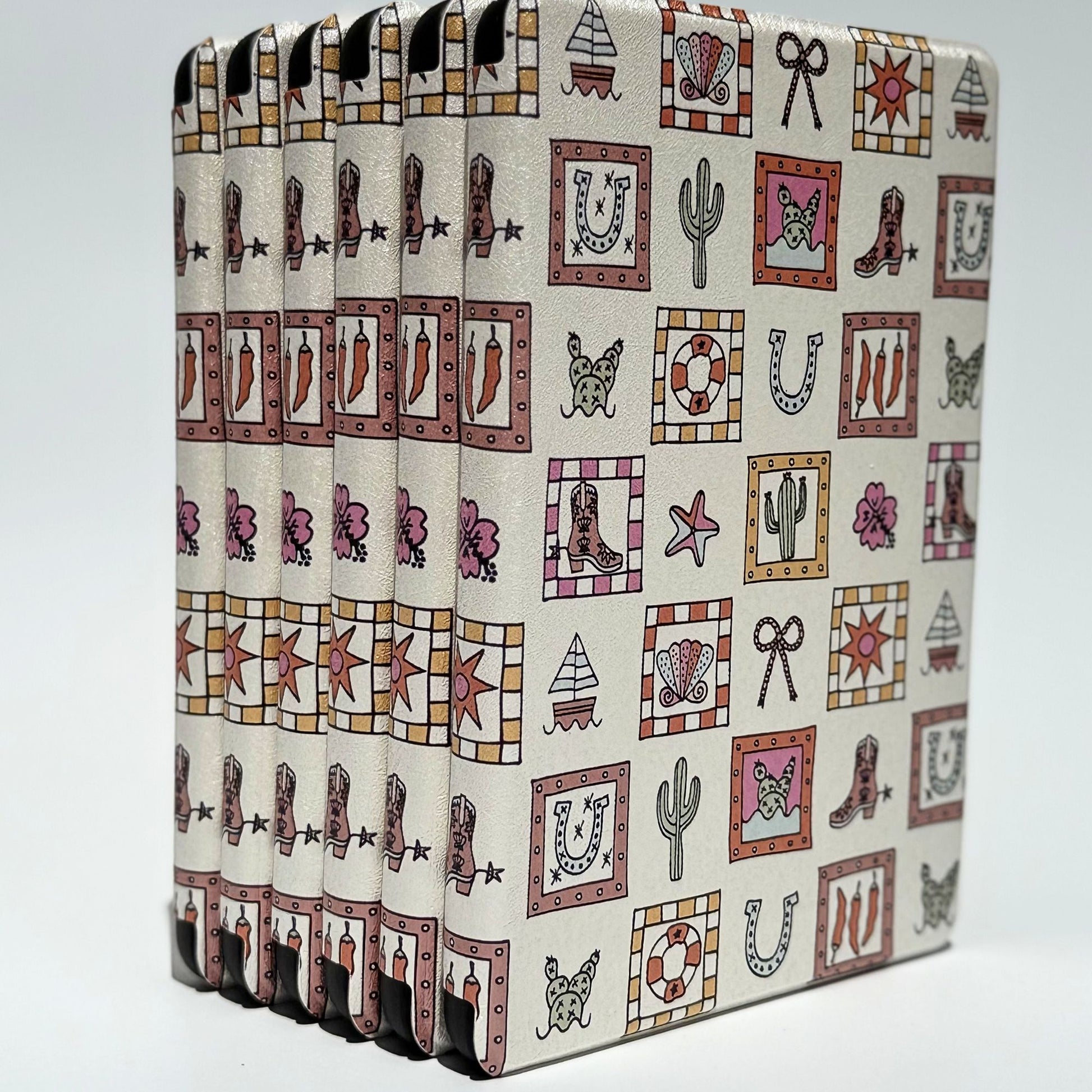 Western patterned Kindle case aesthetic reading accessory