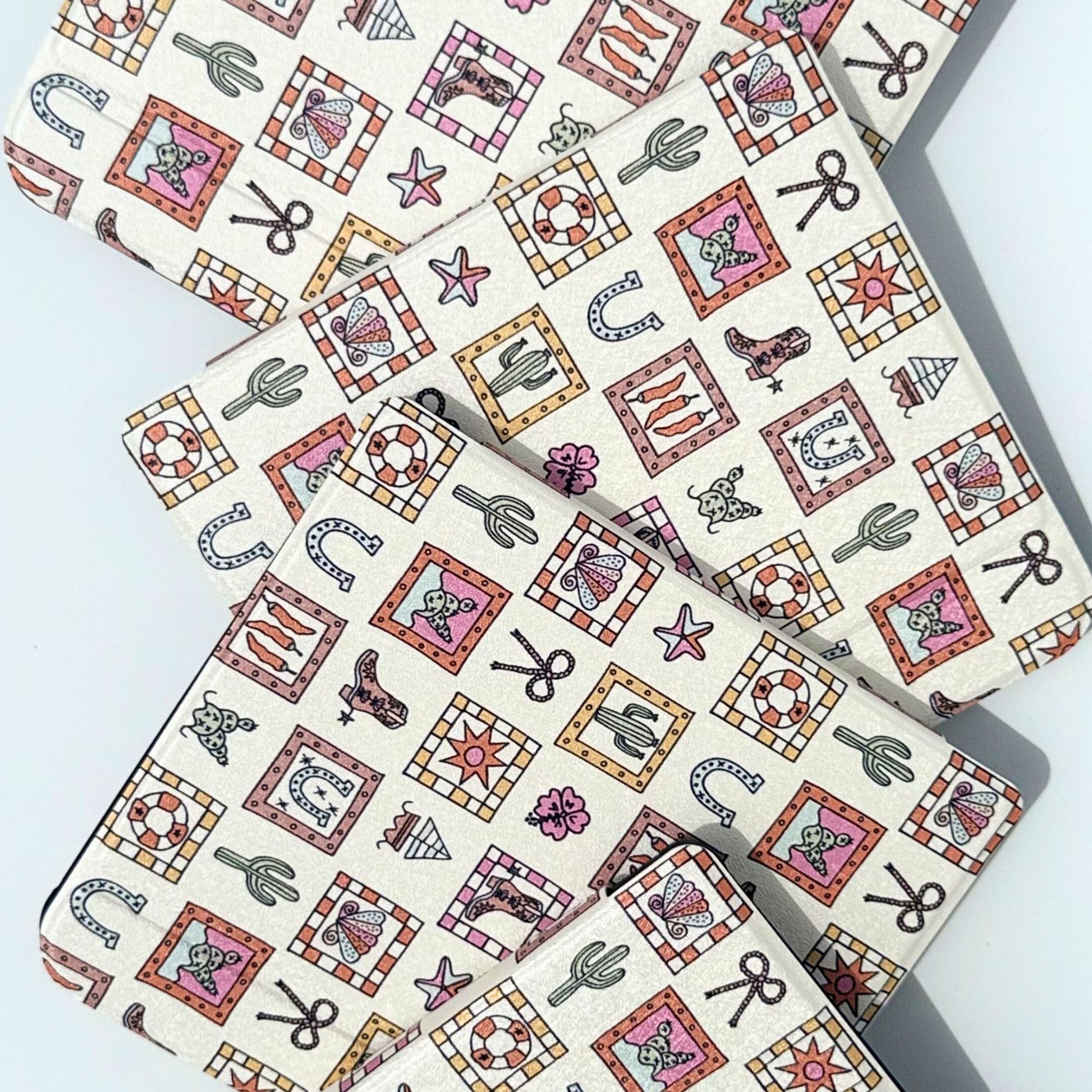 Coastal Cowgirl Kobo Libra case western aesthetic folio ebook reader cover