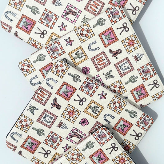 Coastal Cowgirl Kobo Libra case western aesthetic folio ebook reader cover