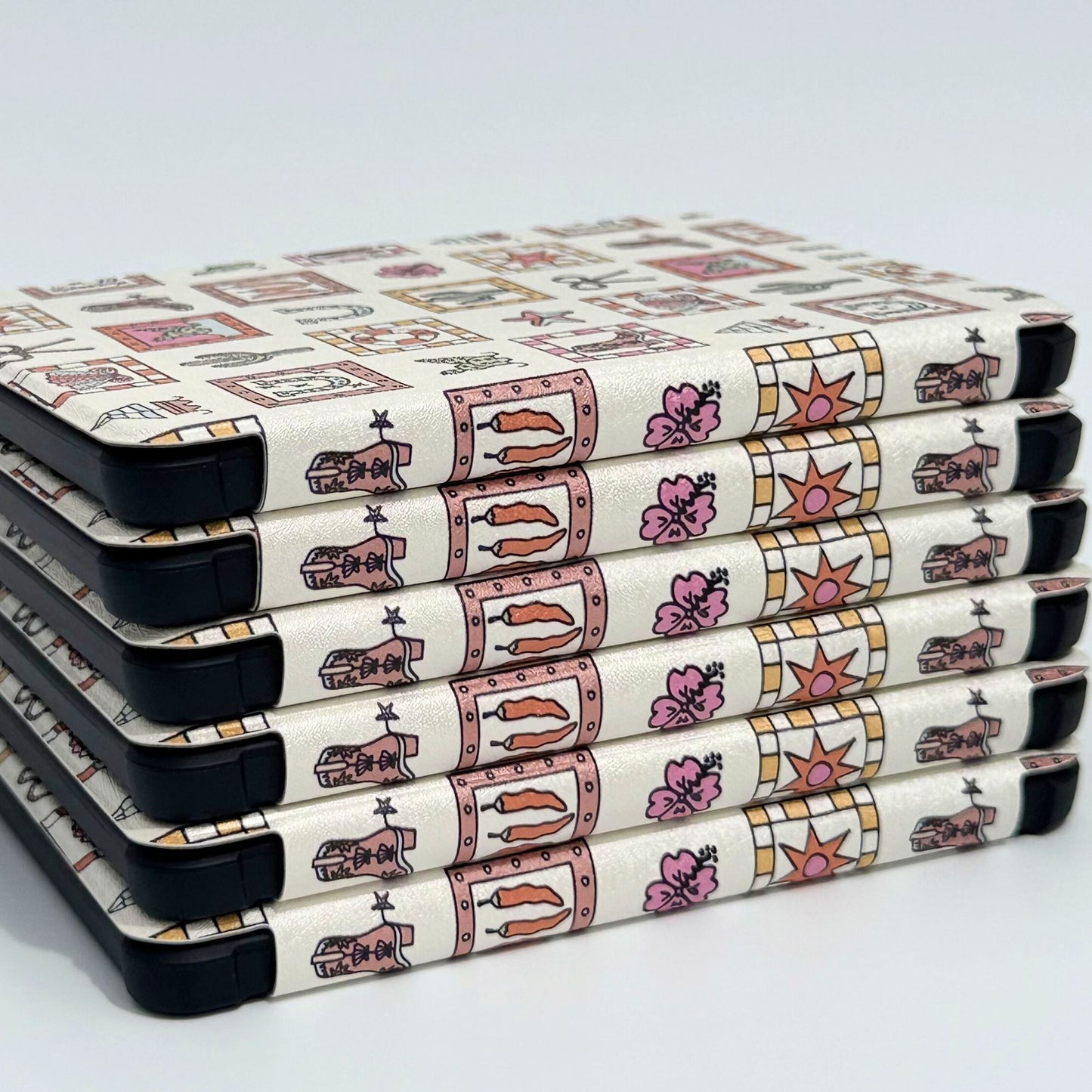 Cute cowgirl themed Kobo Clara case pink neutral pattern protective reader cover