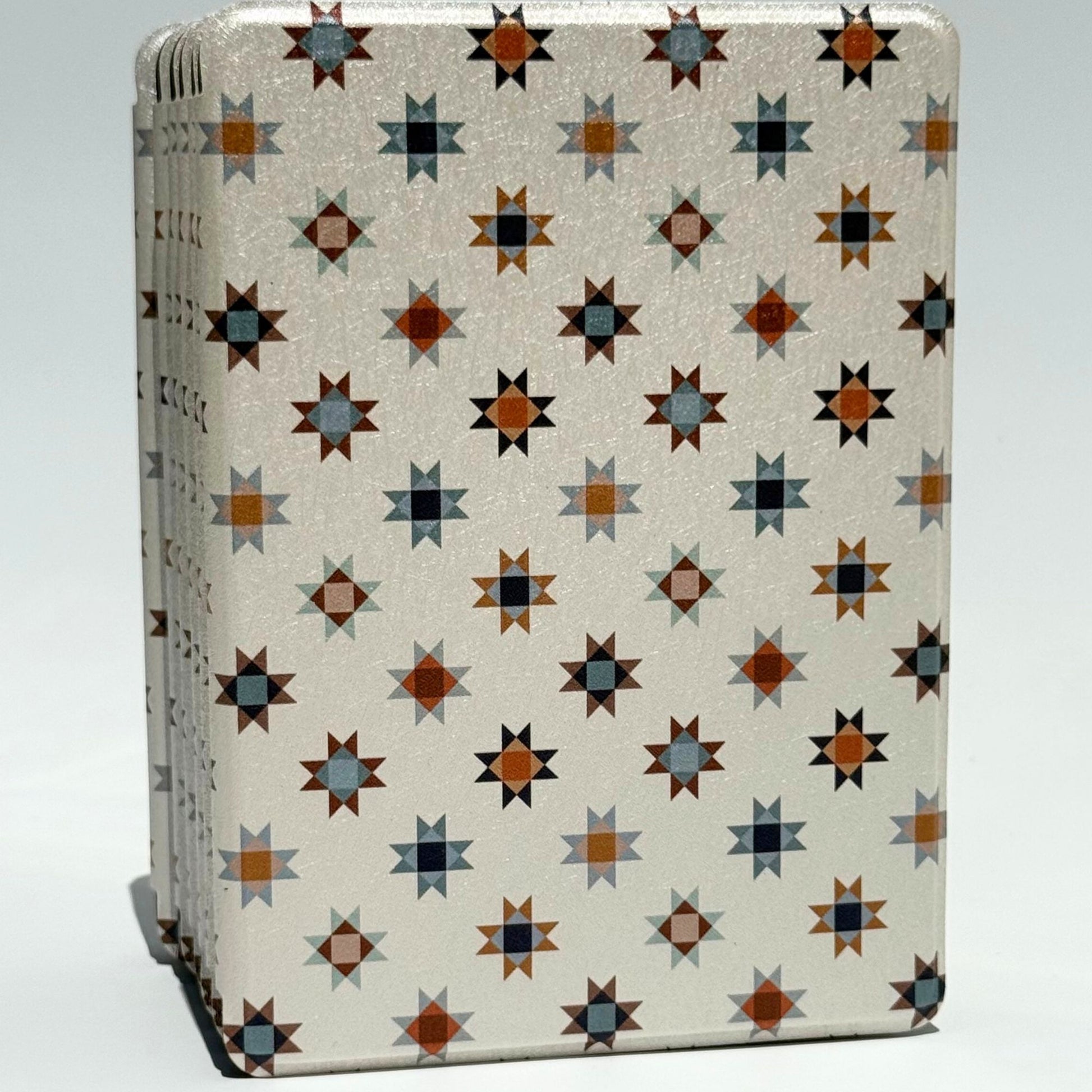 Everloom vintage quilt-star Kindle case, front detail