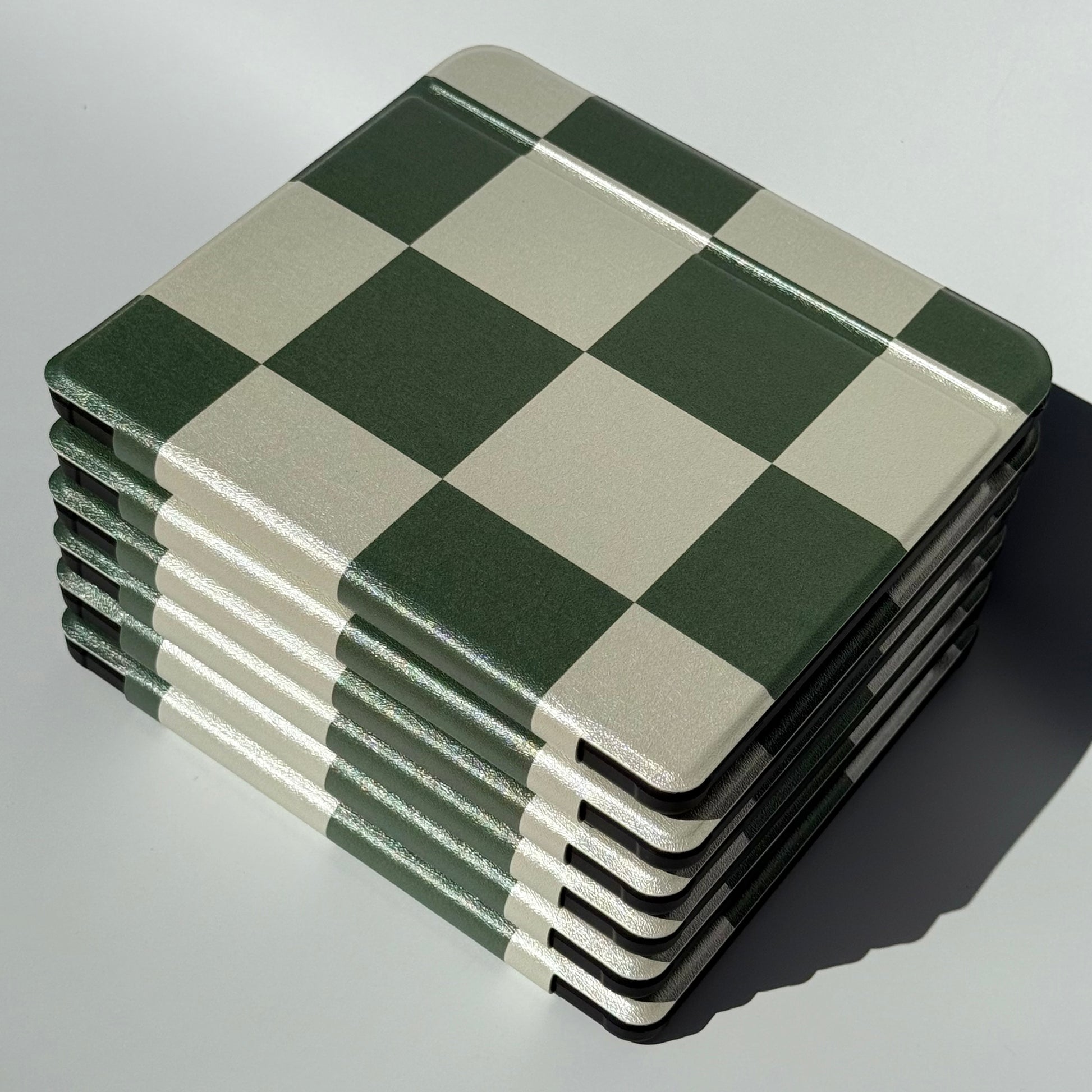 Green check pattern kobo libra case with durable design