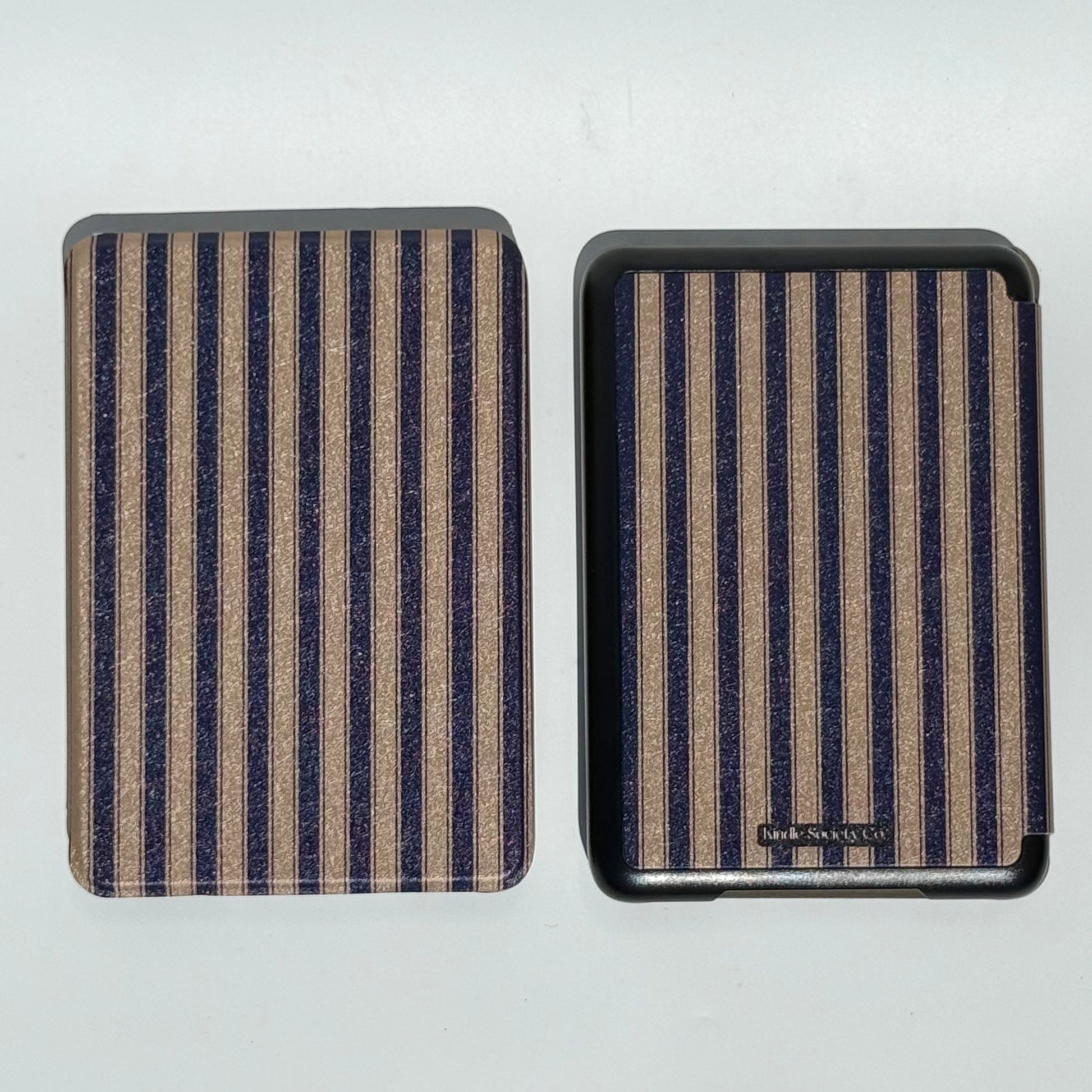 GILDED STRIPE KINDLE CASE FRONT BACK IMAGE