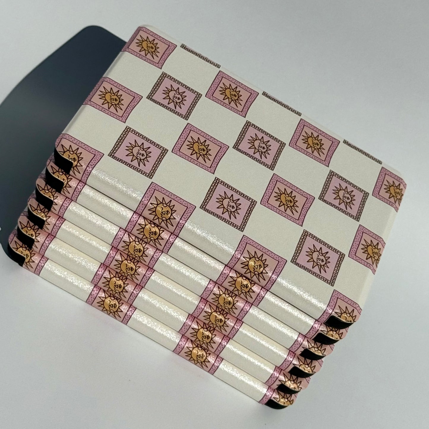 Golden Hour Kindle Case with pink pattern