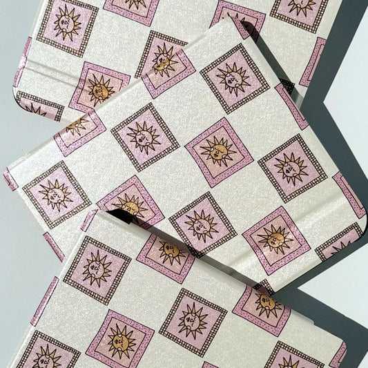 Golden Star Kobo Case with Sun pattern and handstrap for Kobo Libra