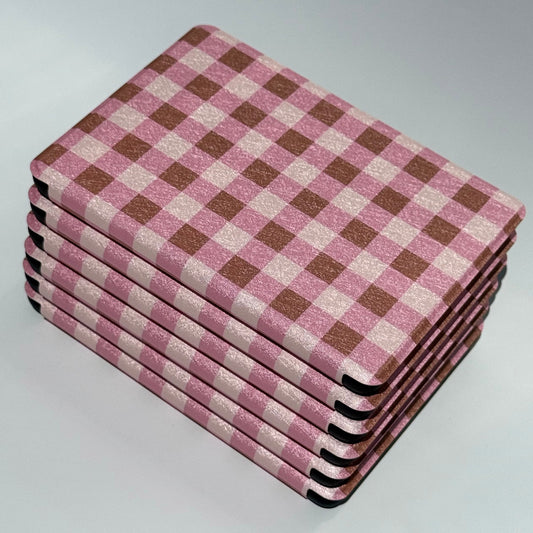 Pink gingham Kindle case for Kindle Paperwhite slim protective folio reader cover