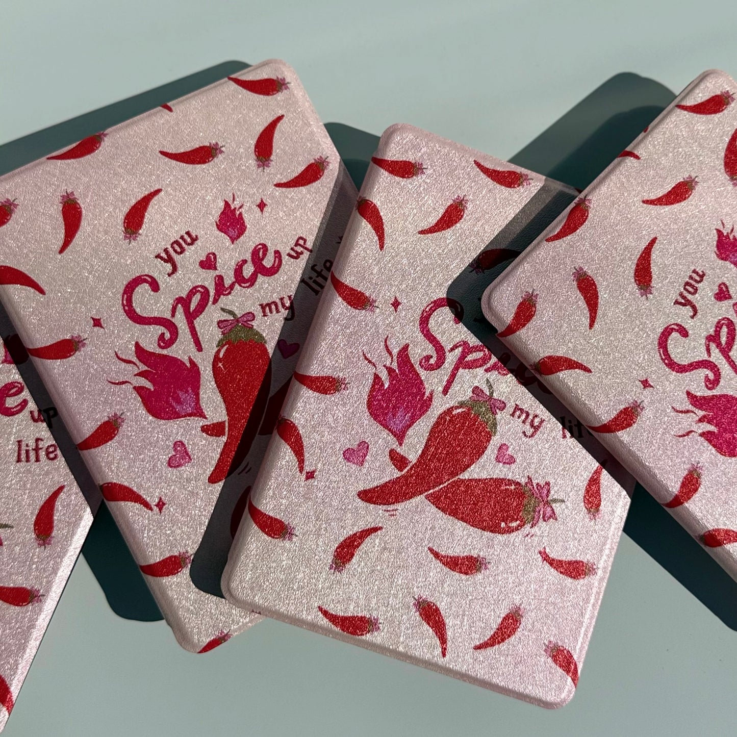Kindle paperwhite case for mood readers with chilli design