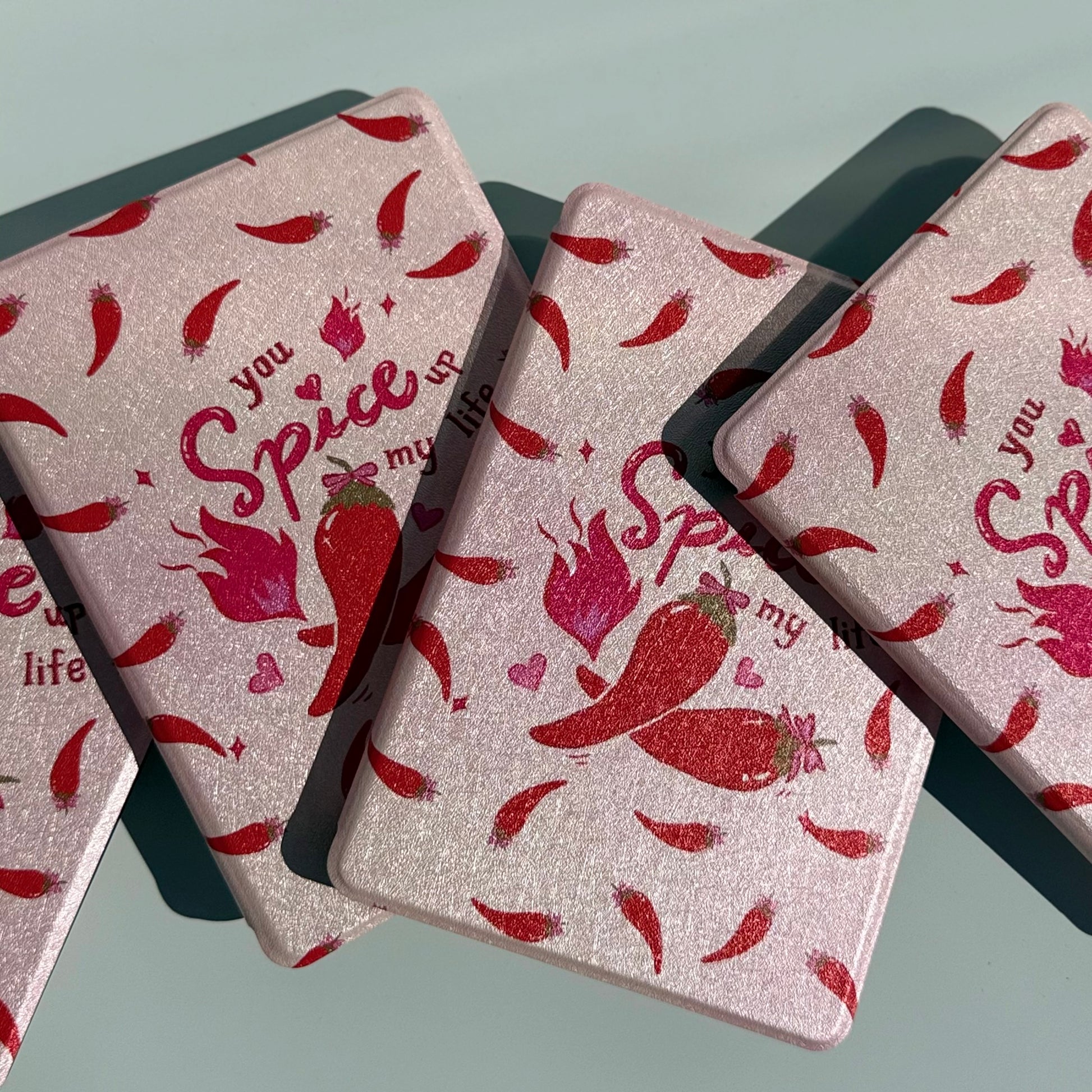Kindle paperwhite case for mood readers with chilli design