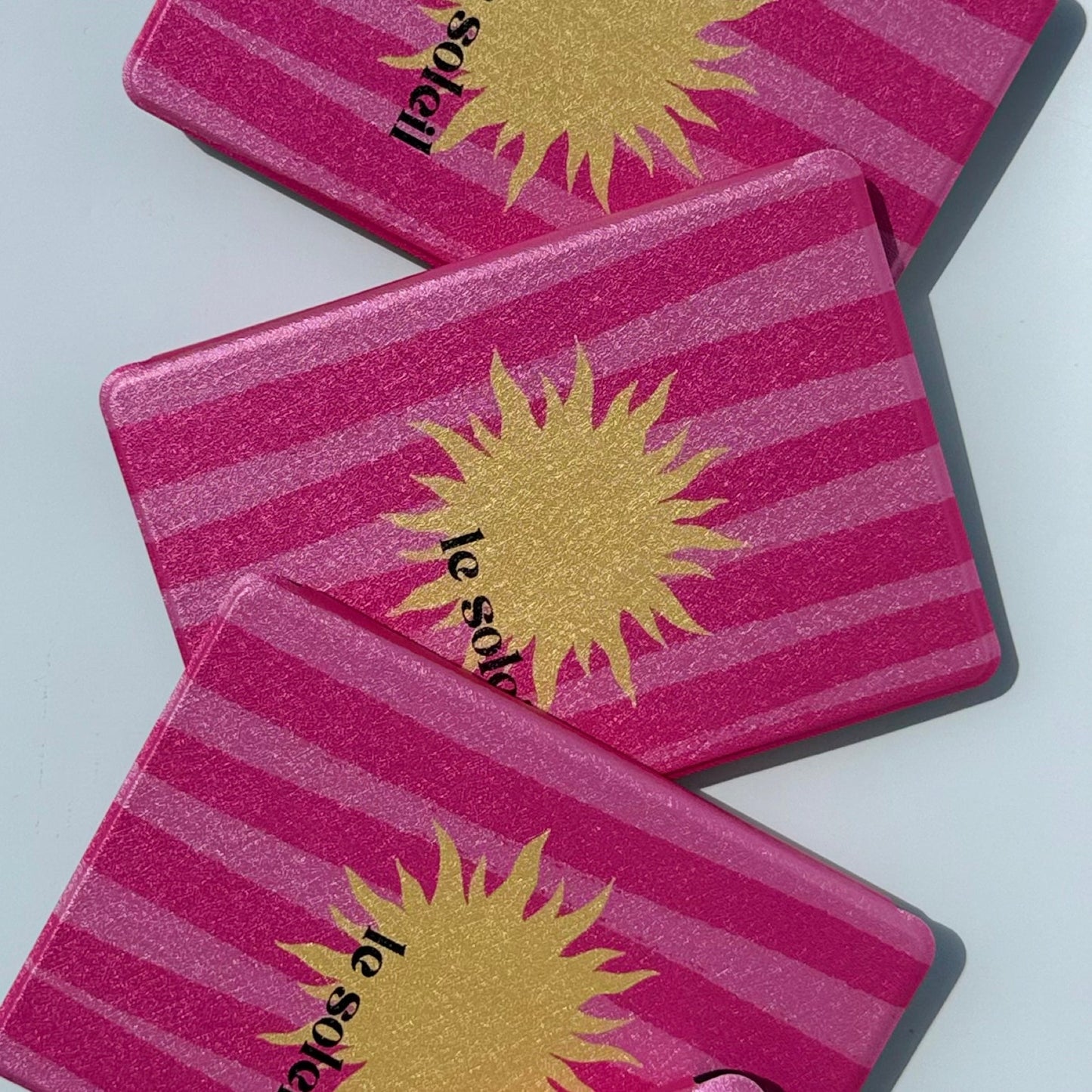 Le Soleil pink striped Kindle cases overlapping upright, Case Society Australia