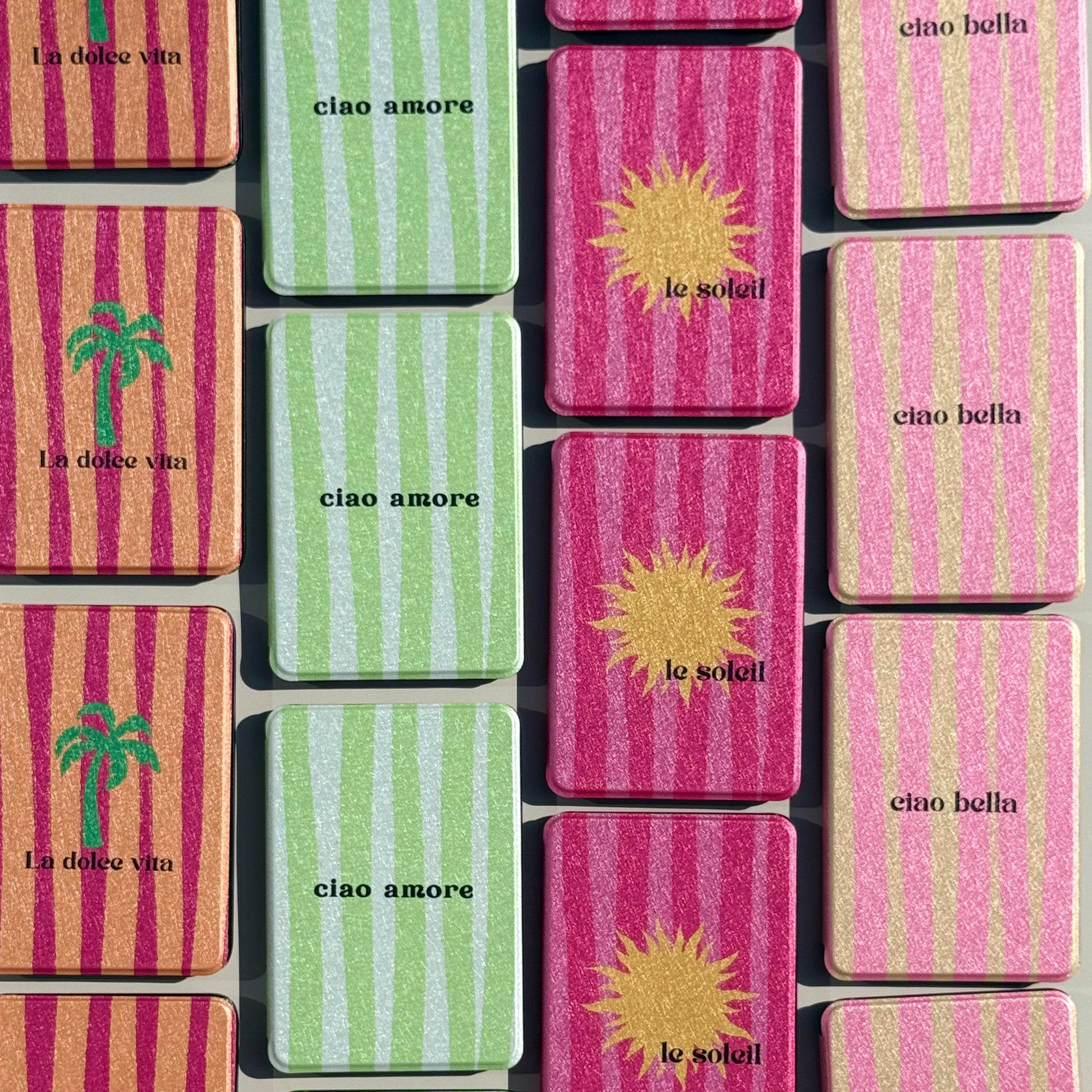 European kindle cover with cute summer design for beach