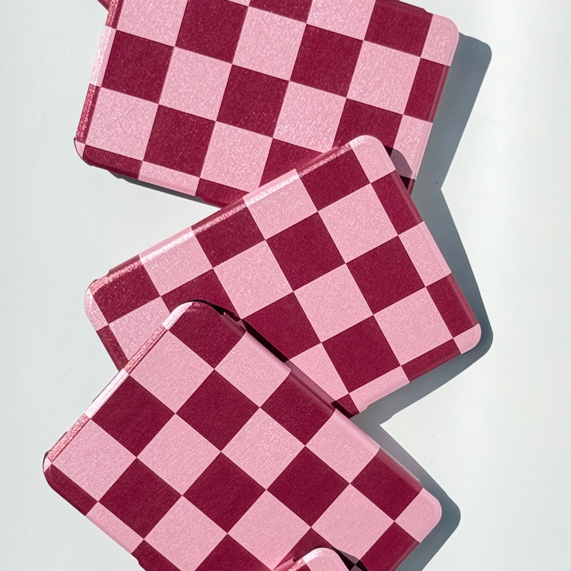 Lightweight cute kobo Libra case with check pattern