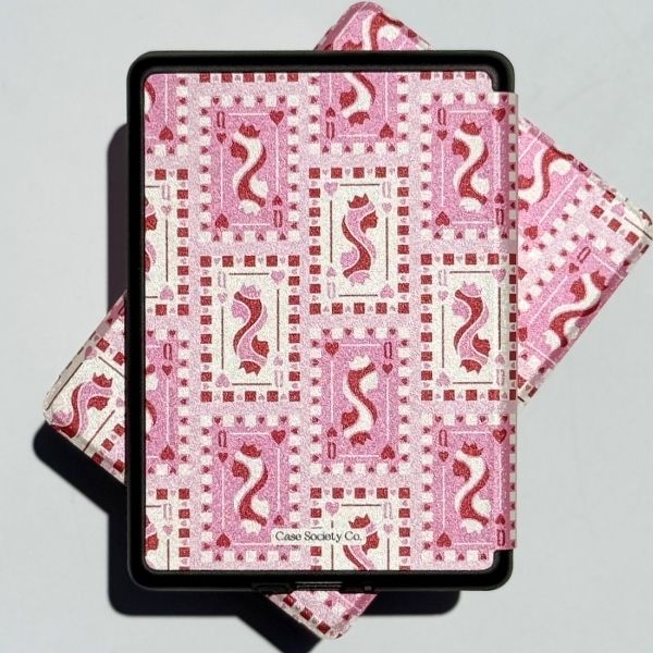 feminine pink kindle case aesthetic book lover gift