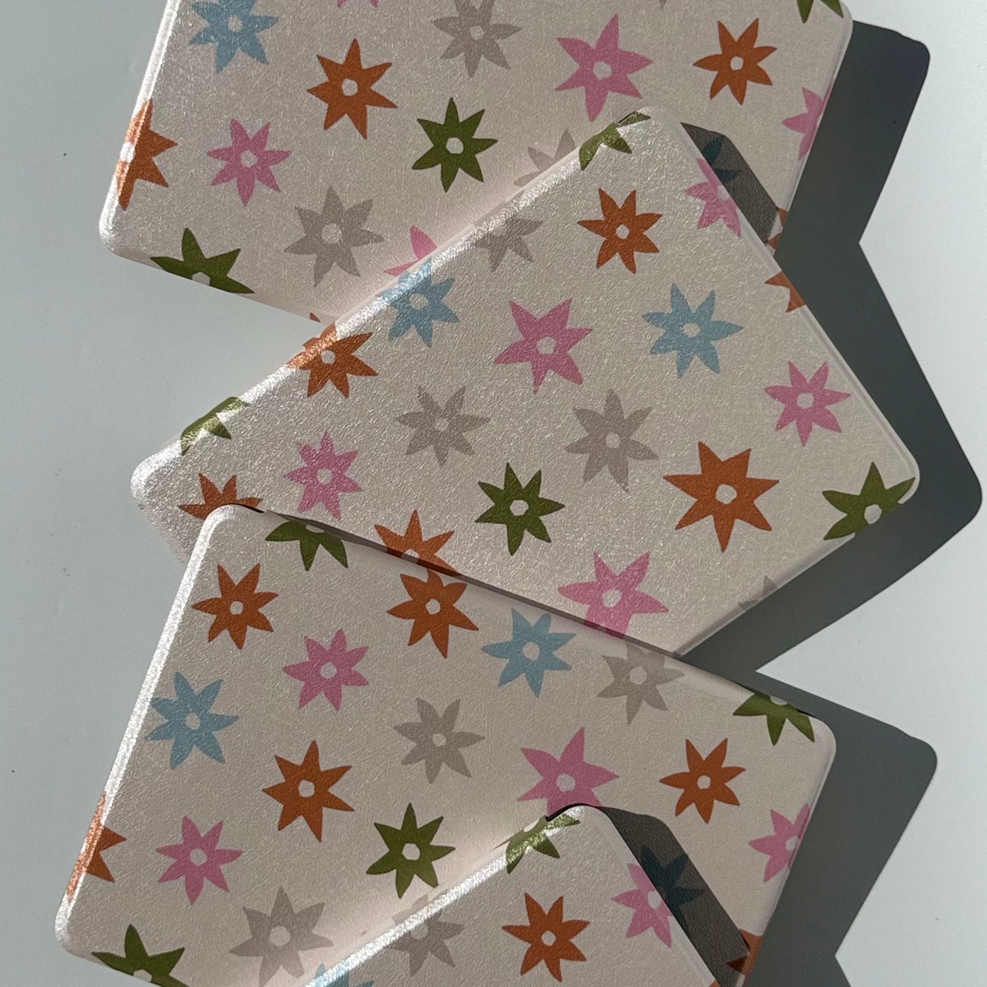 Starlit bloom kindle case with star pink print