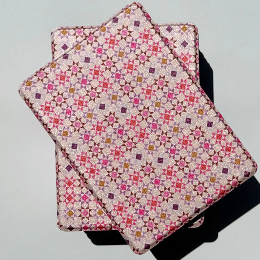 Aesthetic Story Woven Kindle case featuring textured fabric-look design
