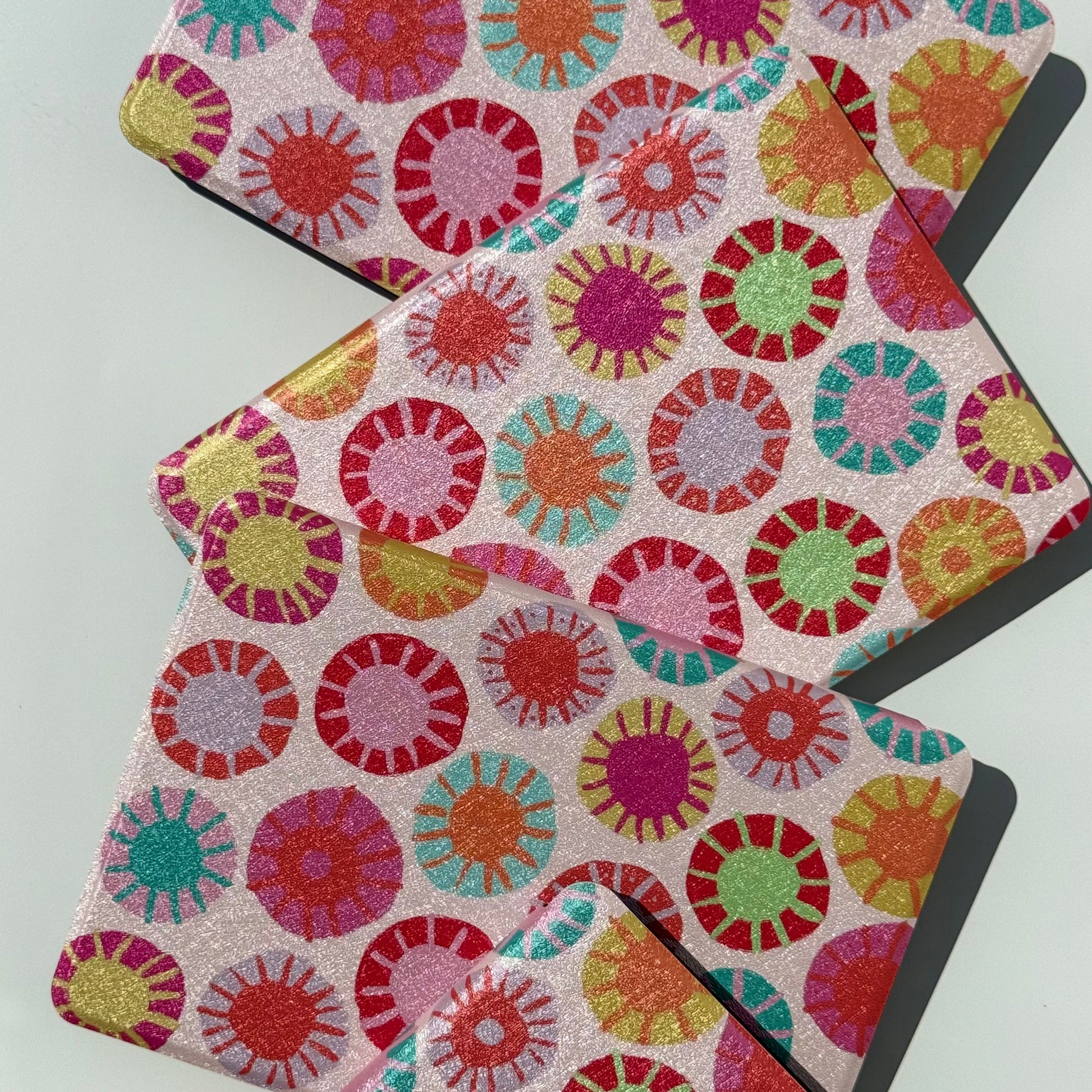 Sun Kissed Kindle Case - Front view of overlapping cases vertically