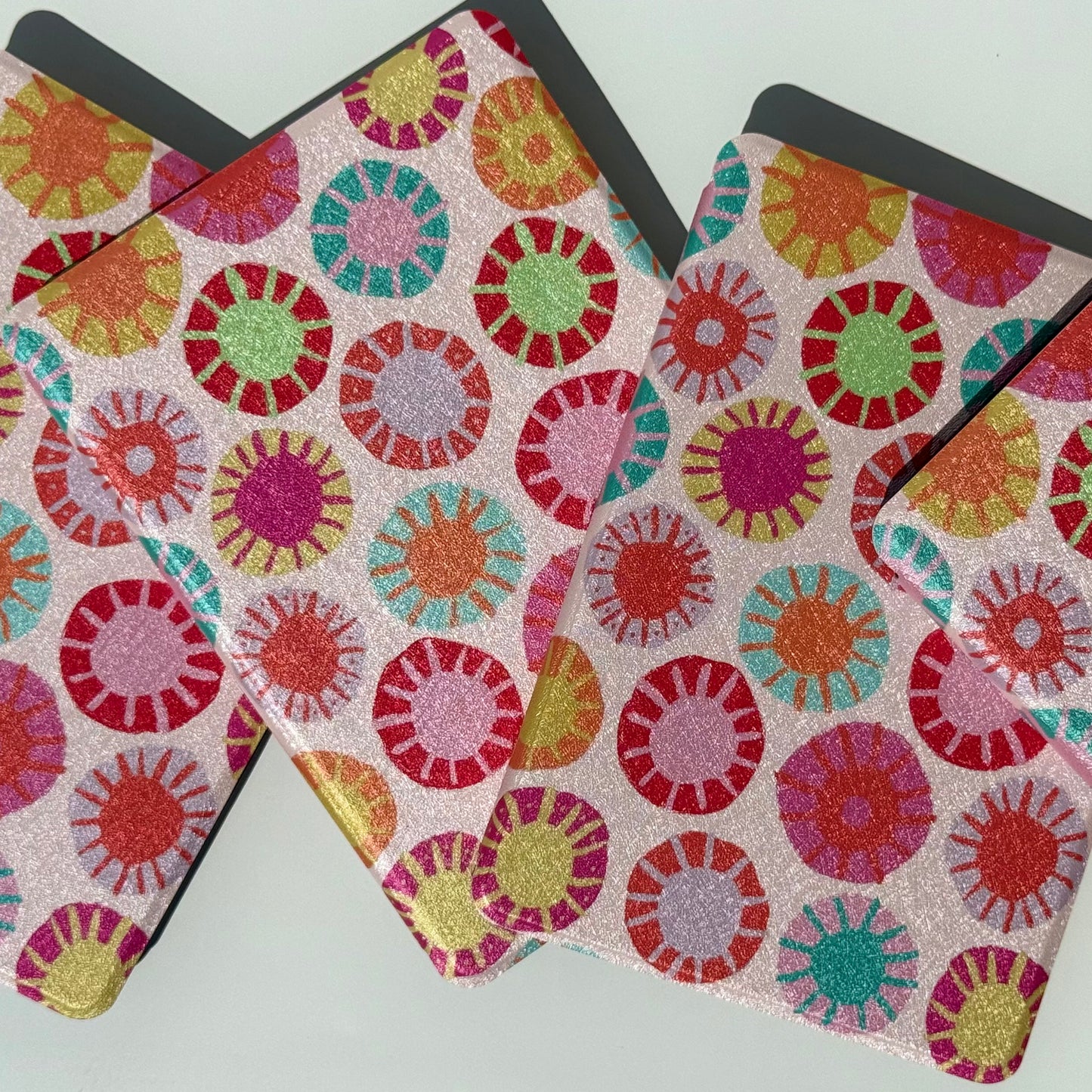 Sun Kissed Kindle Case - above view of front of overlapping cases