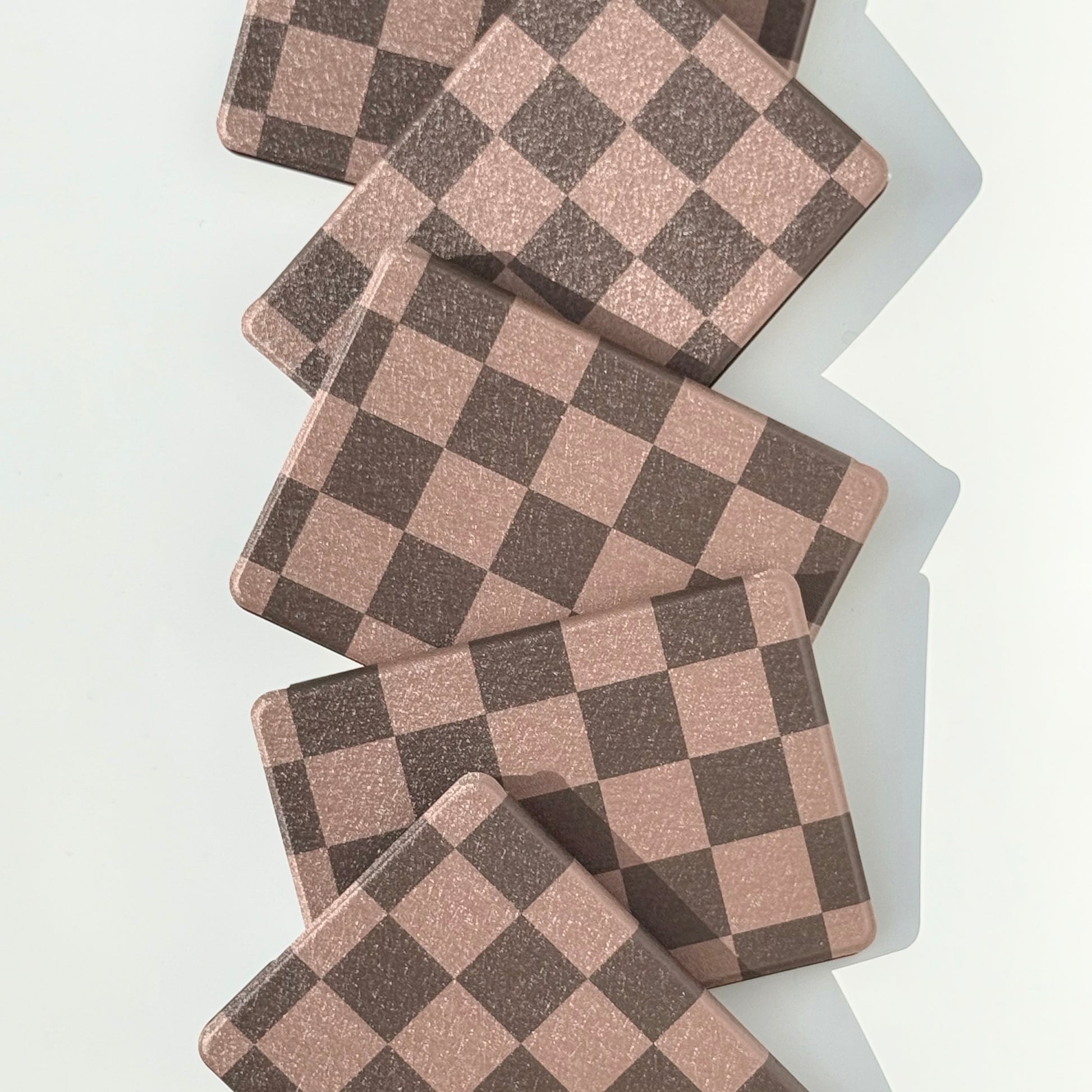 Brown check kindle case for paperwhite with magnet back