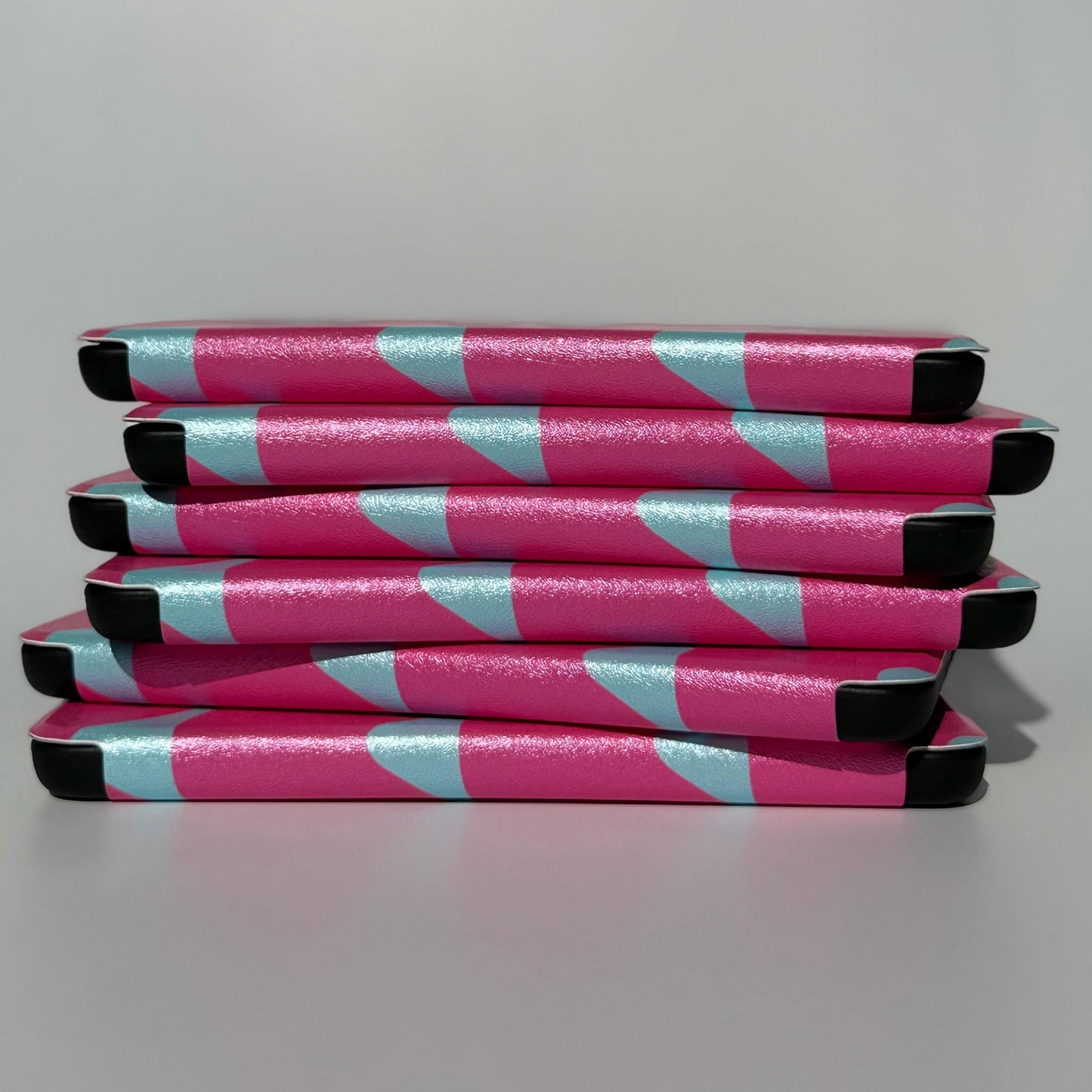 Tidal Crush pink and teal wavy Kindle case with shockproof shell