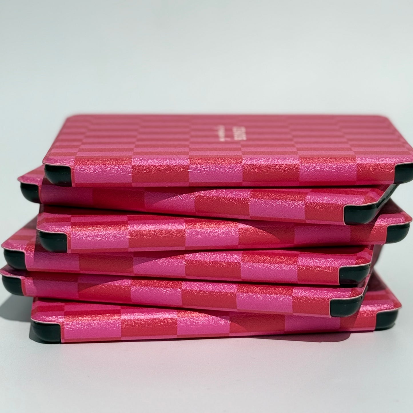 Cute kindle case in pink and red with magnet and strap