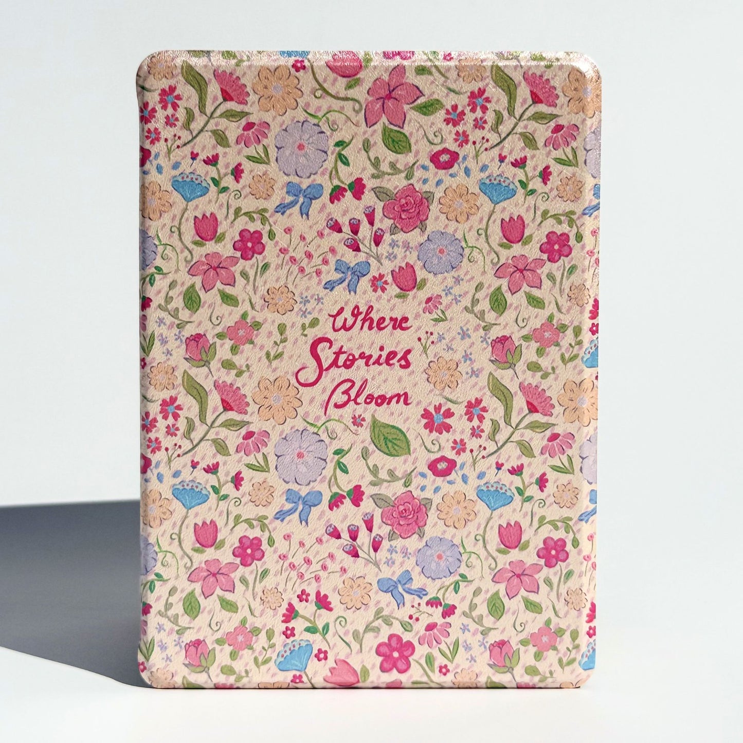 Stories Bloom Kindle case — illustrated floral cover for Kindle 11th Gen, Paperwhite and Colorsoft