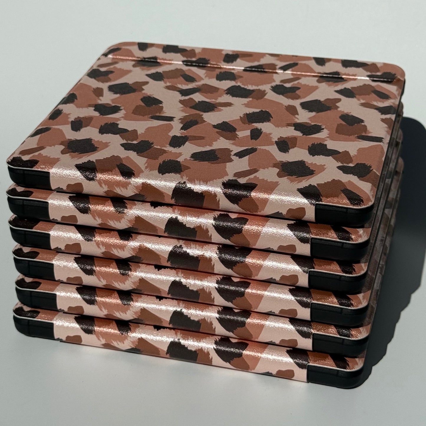Wild Words leopard Kobo Libra case, stacked
