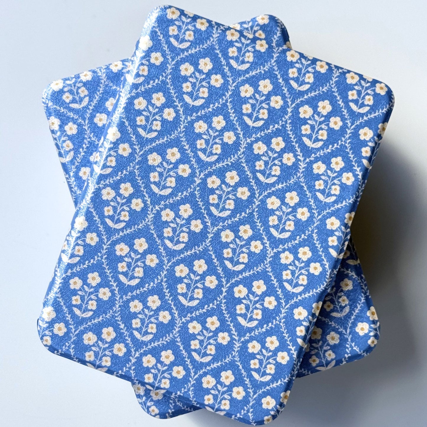 Two Bluebell blue floral Kobo cases, cream wildflower print, Case Society Co