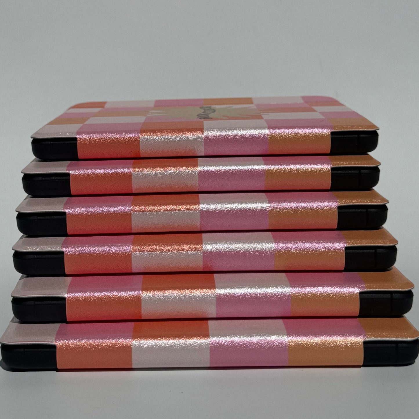 cute pink check pattern kobo case with lightweight design