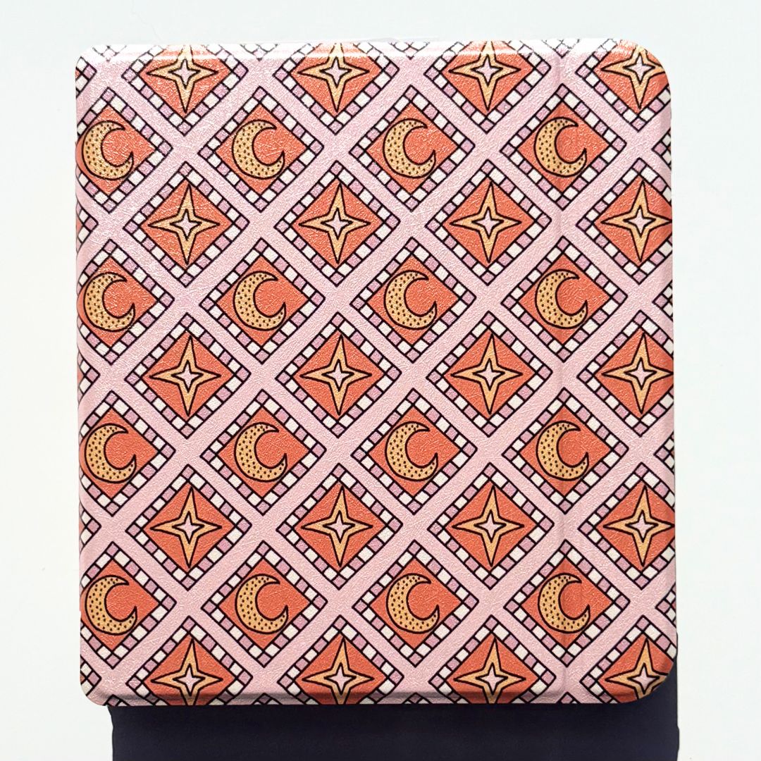 Celestia Kobo Libra case with aesthetic celestial star print. 