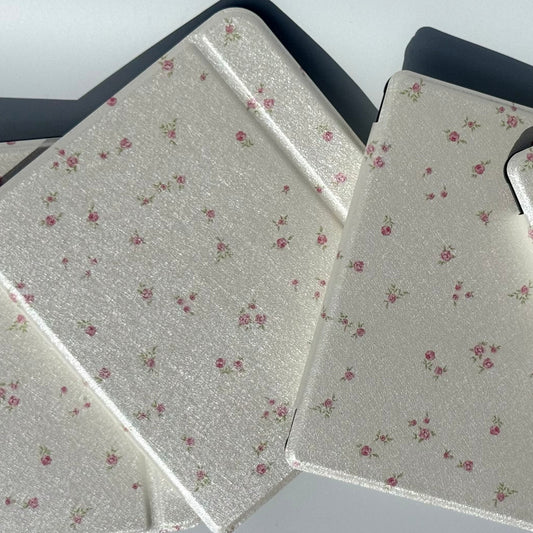 Floral print kobo Libra clara cover with hand strap