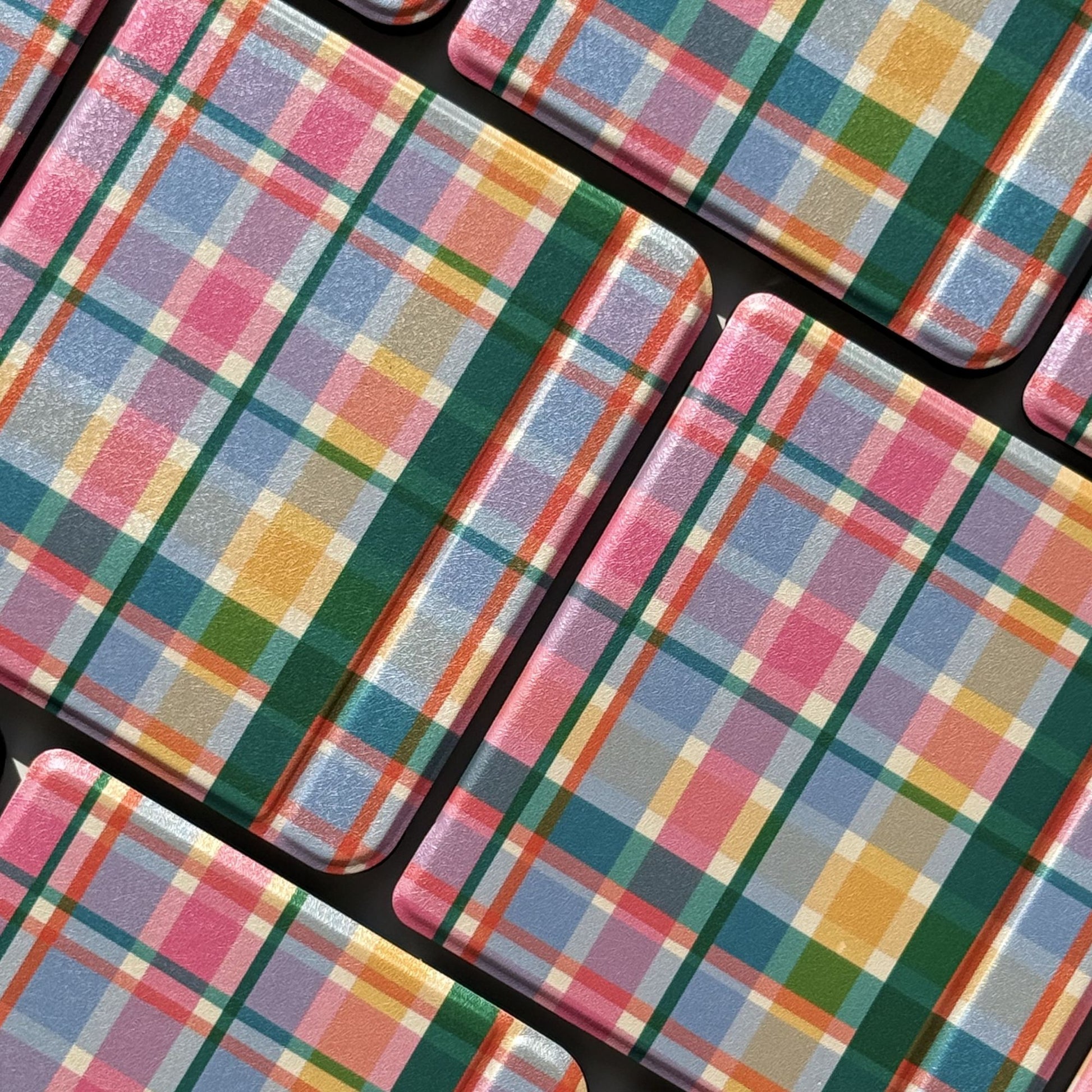 Front view of Storybook Check Kobo case.