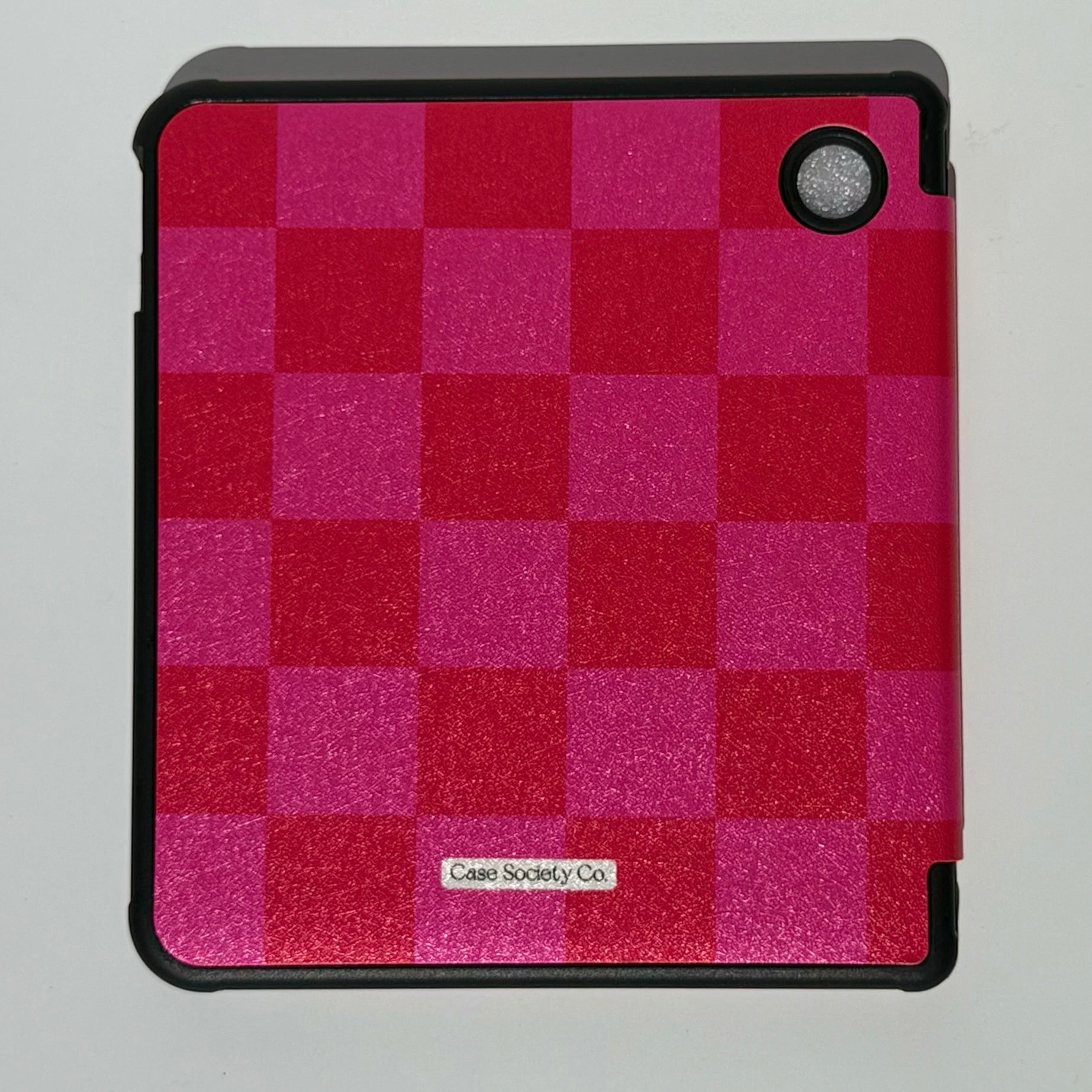 pink stylish case for kobo libra e-reader with hand strap